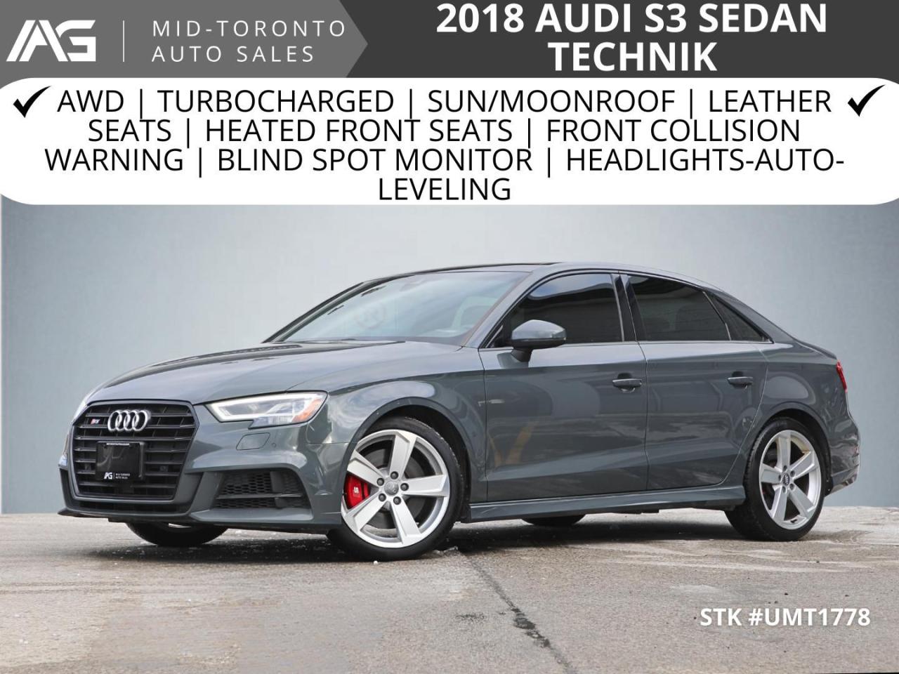 Used 2018 Audi S3 2.0T Quattro | Technik | S-Line | for sale in North York, ON