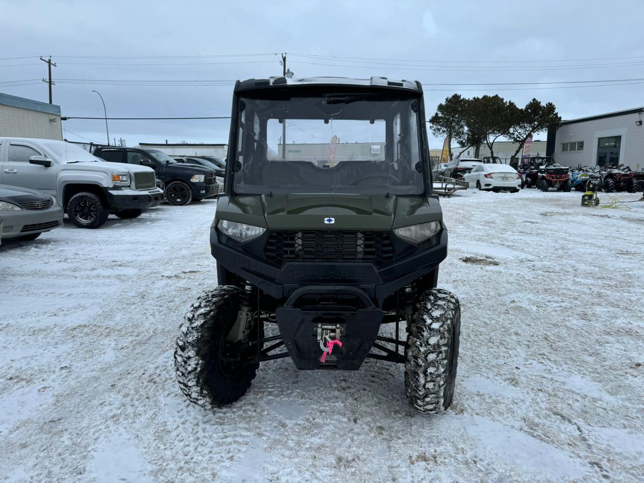 2023 Polaris 570 Ranger Enclosed Crew $119 B/W - Photo #3