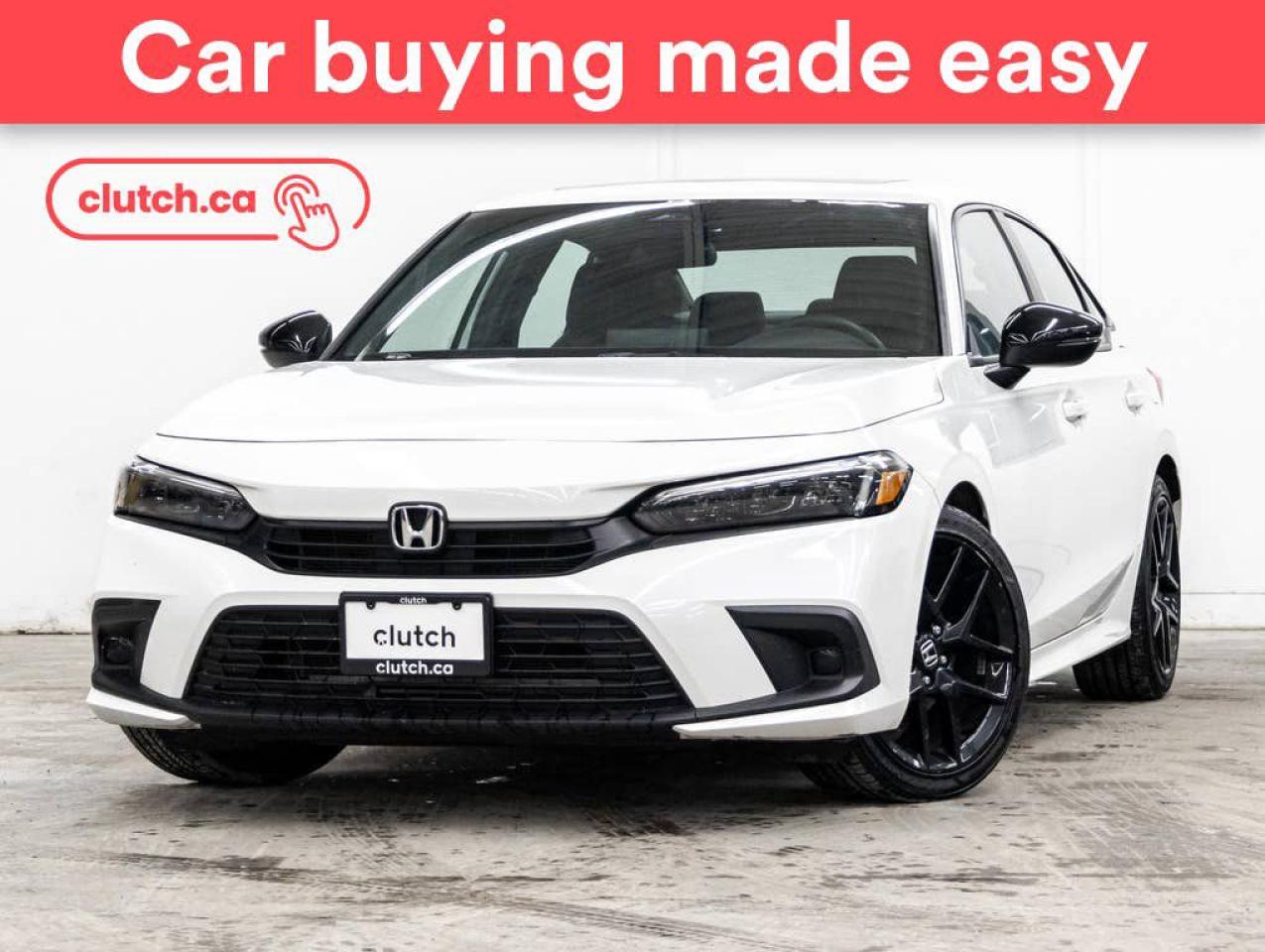 Used 2022 Honda Civic Sport w/ Apple CarPlay & Android Auto, Dual Zone A/C, Power Sunroof for sale in Toronto, ON