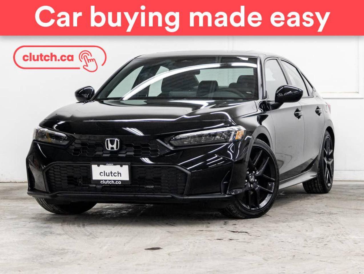 Used 2025 Honda Civic Sedan Sport w/ Apple CarPlay & Android Auto, Power Moonroof, Rearview Cam for sale in Toronto, ON