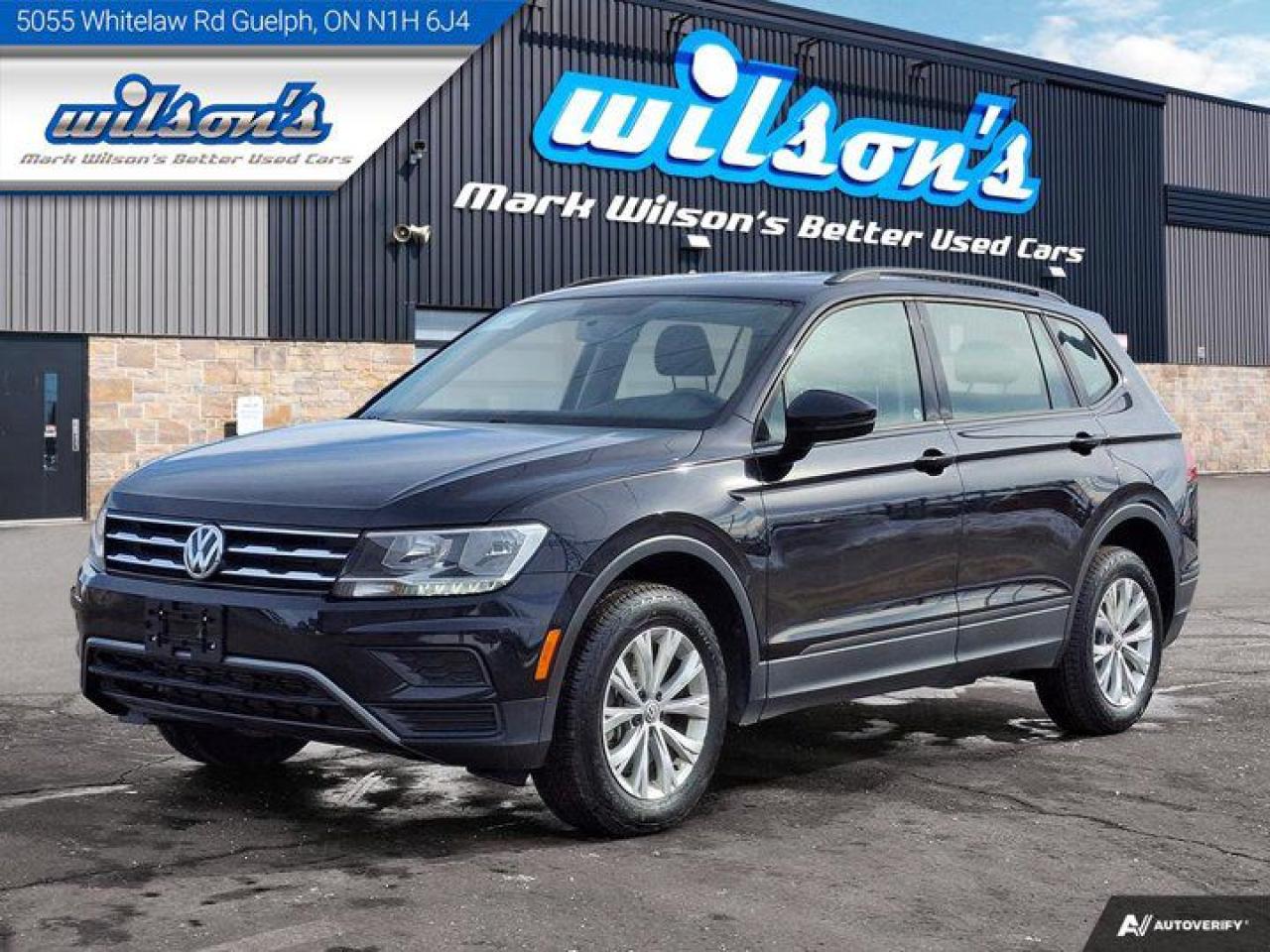 Come see this certified 2020 Volkswagen Tiguan Trendline | AWD | Heated Seats | Apple CarPlay | Android Auto | Cruise Control | Alloy Wheels . Its Automatic transmission and 2.0 L engine will keep you going. This Volkswagen Tiguan features the following options: Reverse Camera, Air Conditioning, Heated Seats, Tilt Steering Wheel, Steering Radio Controls, Power Windows, Power Locks, Keyless Entry, Cruise Control, and Traction Control. Test drive this vehicle at Mark Wilsons Better Used Cars, 5055 Whitelaw Road, Guelph, ON N1H 6J4.60+ years of World Class Service!450+ Live Market Priced VEHICLES! ONE MASSIVE LOCATION!Free Local Delivery Available!FINANCING! - Better than bank rates! 6 Months No Payments available on approved credit OAC. Zero Down Available. We have expert licensed credit specialists to secure the best possible rate for you and keep you on budget ! We are your financing broker, let us do all the leg work on your behalf! Click the RED Apply for Financing button to the right to get started or drop in today!BAD CREDIT APPROVED HERE! - You dont need perfect credit to get a vehicle loan at Mark Wilsons Better Used Cars! We have a dedicated licensed team of credit rebuilding experts on hand to help you get the car of your dreams!WE LOVE TRADE-INS! - Top dollar trade-in values!SELL us your car even if you dont buy ours! HISTORY: Free Carfax report included.Certification included! No shady fees for safety!EXTENDED WARRANTY: Available30 DAY WARRANTY INCLUDED: 30 Days, or 3,000 km (mechanical items only). No Claim Limit (abuse not covered)5 Day Exchange Privilege! *(Some conditions apply)CASH PRICES SHOWN: Excluding HST and Licensing Fees.2019 - 2024 vehicles may be daily rentals. Please inquire with your Salesperson.We have made every reasonable attempt to ensure options are correct but please verify with your sales professional