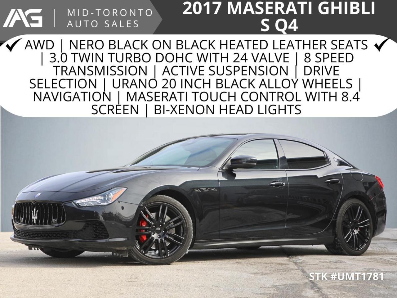 Used 2017 Maserati Ghibli S Q4 for sale in North York, ON