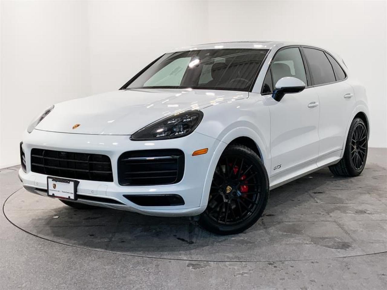 Welcoming this exceptional 2021 Porsche Cayenne GTS, beautifully finished in White with a Black Leather Interior. This luxurious Cayenne GTS is equipped with the Premium Plus Package, Panoramic Roof System, Power Seats (14-way) with Memory Package, and Heated and Ventilated Front Seats. Additional highlights include 4-Zone Climate Control, LED-Matrix Design Headlights with Porsche Dynamic Light System Plus (PDLS+), BOSE® Surround Sound System, Comfort Access, and a Surround View Camera System, offering a perfect blend of comfort, technology, and elegance. This vehicle has been meticulously kept with No Reported Accidents! This vehicle is a Porsche Approved Certified Pre-Owned Vehicle: 2 extra years of unlimited mileage warranty plus an additional 2 years of Porsche Roadside Assistance. All CPO vehicles have passed our rigorous 111-point check and reconditioned with 100% genuine Porsche parts. For more details or to schedule a test drive with one of our highly trained sales executives please call or send a website enquiry now before it is gone. 604-530-8911. Porsche Center Langley has won the prestigious Porsche Premier Dealer Award seven years in a row. We are centrally located just a short distance from Highway 1 in beautiful Langley, British Columbia. Our hope is to have you driving your dream vehicle soon. Please note that additional fees, including a $599 documentation fee & a $690 dealer prep fee, apply to all pre-owned vehicles. Dealer #40136