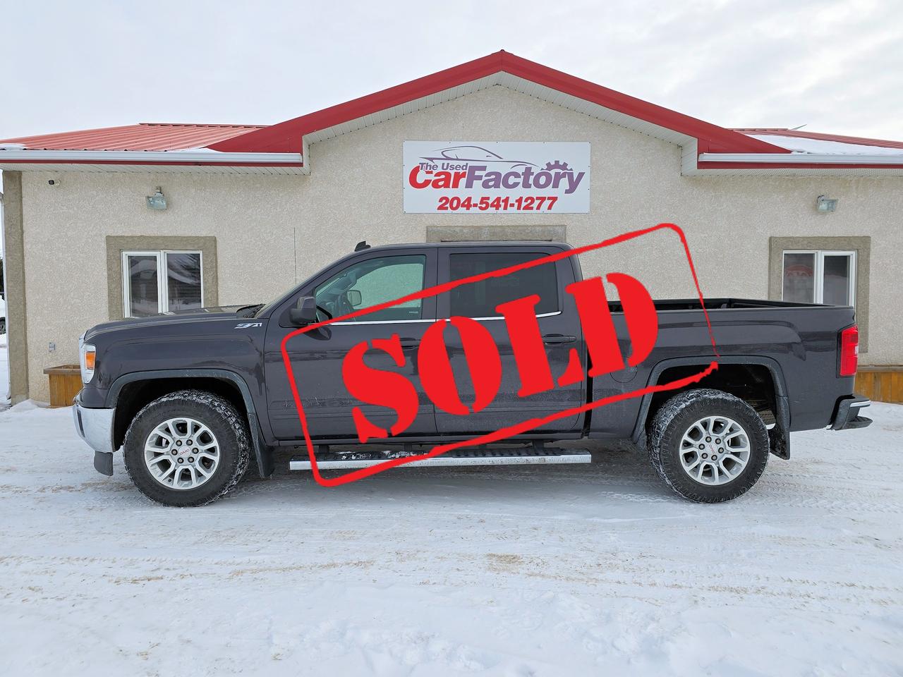 <p>***SOLD***</p><p>he 2014 GMC Sierra 1500 4X4 Crew Cab with a 5.3 V8 engine offers a powerful performance and exceptional value at only $22999.00. Sierra known for its rugged durability and comfort, this Crew Cab pickup delivers a smooth ride, and impressive towing capacity. With the Z-71 suspension, and the factory trailer brake and trailer tow package this truck is ready for work and play.&nbsp; Carry up to 6 people in comfort, front power leather heated seats,&nbsp; Android/ Apple Car Play, Steering wheel controls, remote start and so much more.&nbsp;</p><p>This Sierra comes with a 3 month Warranty at no extra cost, several upgrade options available.</p><p>All our vehicles come with a fresh Manitoba safety.</p><p>We are Proud members of The Manitoba Used Car Dealer Association as well as the Manitoba Chamber of Commerce.</p><p>All payments, and prices, are plus applicable taxes. The Used Car Factorys Dealers permit is #4821</p><p>&nbsp;</p><p style=box-sizing: border-box; padding: 0px; margin: 0px 0px 1.33333rem; --tw-border-spacing-x: 0; --tw-border-spacing-y: 0; --tw-translate-x: 0; --tw-translate-y: 0; --tw-rotate: 0; --tw-skew-x: 0; --tw-skew-y: 0; --tw-scale-x: 1; --tw-scale-y: 1; --tw-scroll-snap-strictness: proximity; --tw-ring-offset-width: 0px; --tw-ring-offset-color: #fff; --tw-ring-color: rgb(59 130 246 / 0.5); --tw-ring-offset-shadow: 0 0 #0000; --tw-ring-shadow: 0 0 #0000; --tw-shadow: 0 0 #0000; --tw-shadow-colored: 0 0 #0000; border: 0px solid #e4e4e7; color: #333333; font-family: Inter, ui-sans-serif, system-ui, sans-serif, Apple Color Emoji, Segoe UI Emoji, Segoe UI Symbol, Noto Color Emoji; font-size: 15px; background-color: #f4f4f5;>&nbsp;</p>