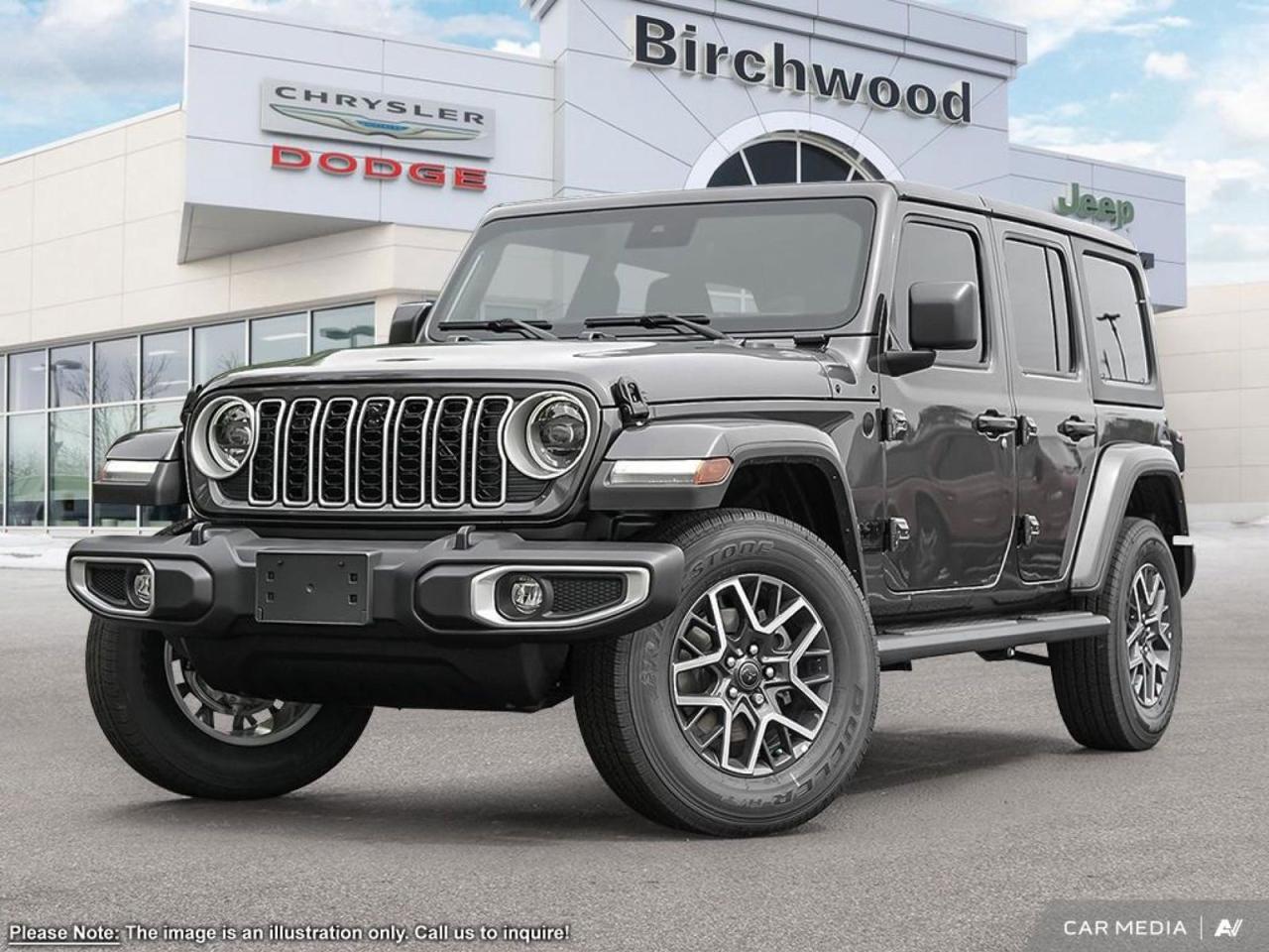 New 2025 Jeep Wrangler Sahara Factory Order - Arriving Soon | Black Mopar tubular side steps for sale in Winnipeg, MB