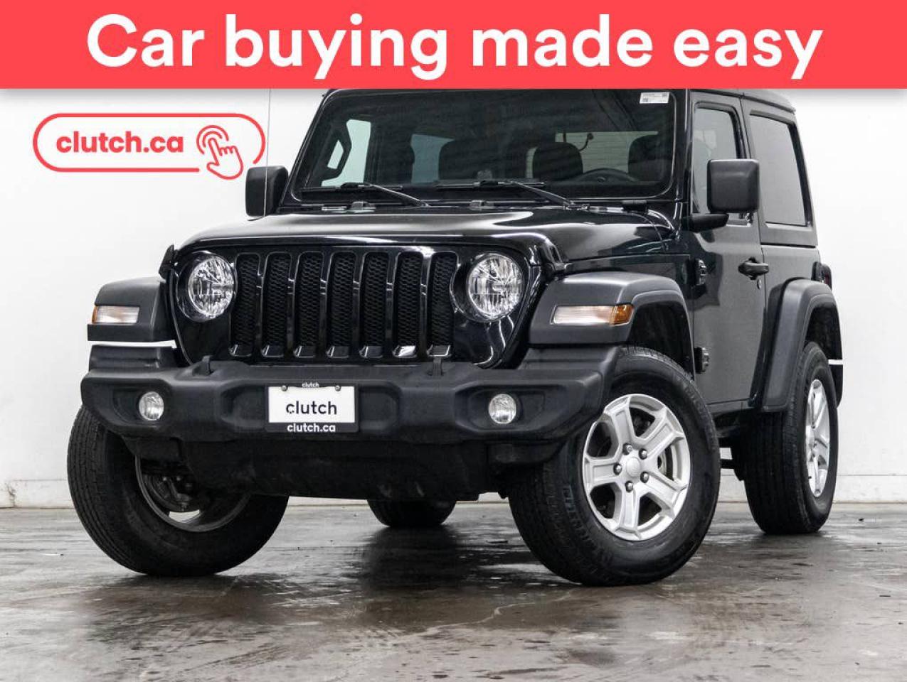 Used 2021 Jeep Wrangler Sport S 4x4 w/ Apple CarPlay & Android Auto, Dual Zone A/C, Rearview Cam for sale in Toronto, ON