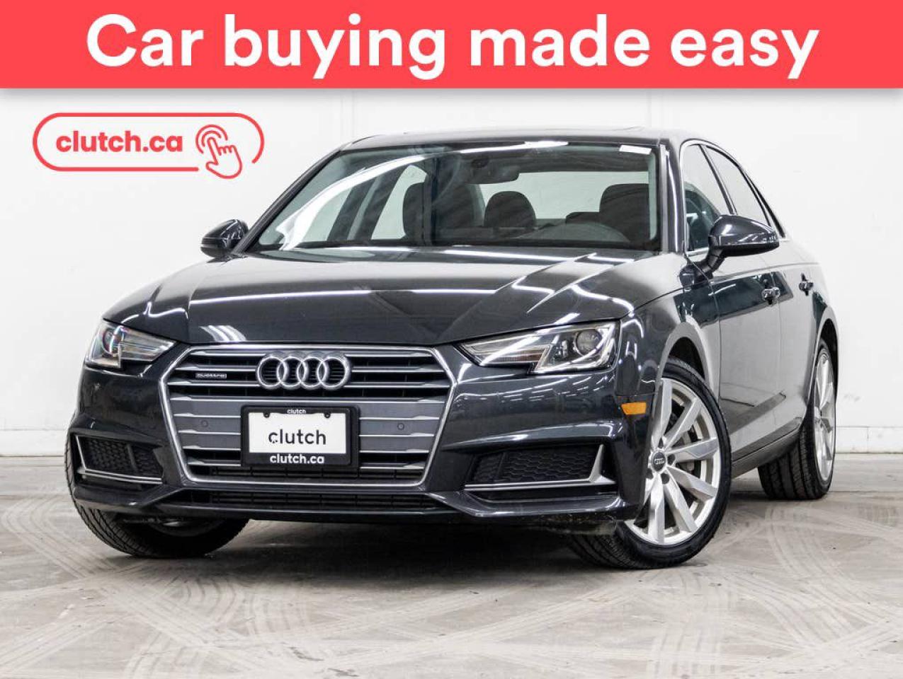 Used 2019 Audi A4 Komfort AWD w/ Apple CarPlay & Android Auto, Heated Steering Wheel, Heated Front Seats for sale in Toronto, ON