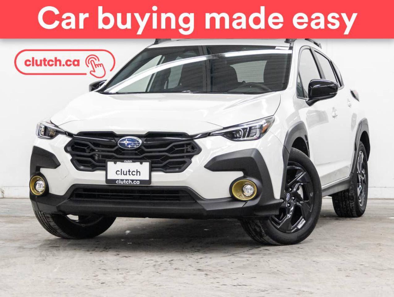 Used 2024 Subaru XV Crosstrek Onyx AWD w/ EyeSight Pkg w/ Apple CarPlay & Android Auto, Dual Zone A/C, Power Sunroof for sale in Toronto, ON