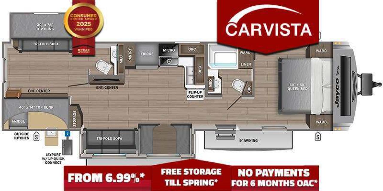 Used 2023 Jayco White Hawk 32BH - BUNK HOUSE for sale in Winnipeg, MB