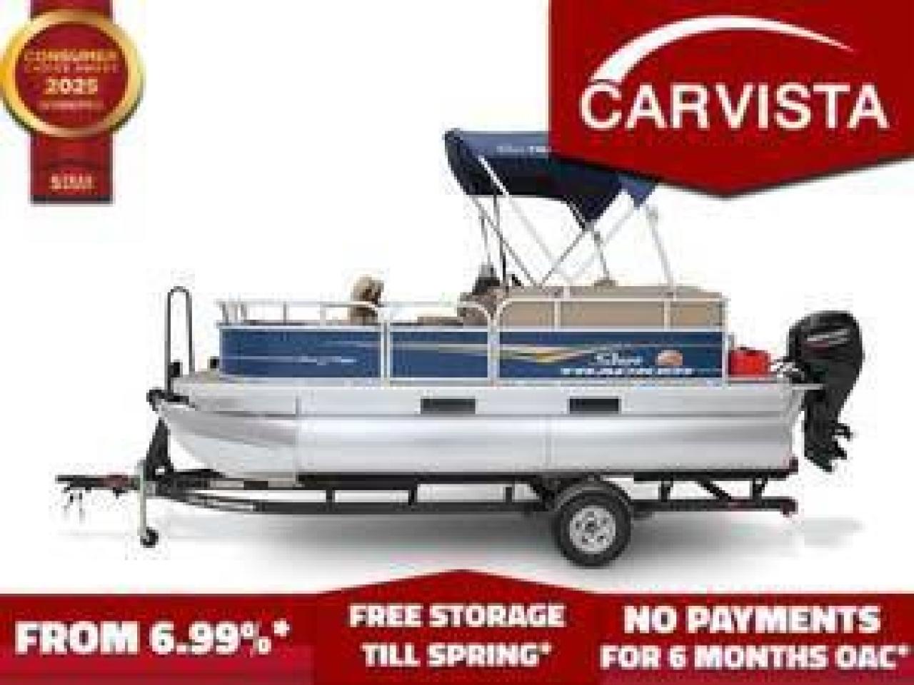 FREE WINTER STORAGE FOR 2024/SPRING 2025 ON UNITS PURCHASED!* See dealer for details. No Payments for up to 6 months. Low interest options available! Come see why Carvista has been the Consumer Choice Award Winner for 5 consecutive years! 2021-2025!

ONLY 30 HOURS!!!

2020 Sun Tracker Bass Buggy 16XL Pontoon Boat – 50HP Mercury 4-Stroke – Factory Trailer Included

This 2020 Sun Tracker Bass Buggy 16XL is the ideal balance of comfort, performance, and versatility for fishing and cruising. Designed for both anglers and families, this 16-foot pontoon boat offers a spacious deck layout, high-quality construction, and a powerful 50HP Mercury 4-Stroke outboard for reliable, fuel-efficient performance on the water.

Paired with a factory-matched Sun Tracker trailer, this package is fully equipped and ready for the lake, river, or bay.

Key Features:

50HP Mercury 4-Stroke Outboard – Smooth, quiet, and fuel-efficient, offering excellent power for cruising, fishing, and leisurely rides.
Factory Sun Tracker Single-Axle Trailer – Custom-fit for easy launching, loading, and transport.
16’ Long with an 8’ Beam – Compact and manoeuvrable, yet spacious enough for up to seven passengers.
Durable All-Aluminum Deck – Lightweight, corrosion-resistant, and built to last.
Marine-Grade Vinyl Flooring – Slip-resistant and easy to clean.
Fishing-Friendly Layout – Includes a forward fishing deck with two fold-down swivel fishing chairs, a built-in aerated livewell, and rod storage.
Bimini Top – Provides shade and sun protection for comfortable all-day outings.
Comfortable Seating – Plush, UV-resistant lounge seats with under-seat storage.
Bow and Stern Gates – Easy boarding access from all sides.
LED Navigation and Docking Lights – Enhance visibility and safety for early morning or evening trips.
Fuel Capacity: 6.6 Gallons – Sufficient range for extended outings.

Why Choose the Bass Buggy 16XL?

The Sun Tracker Bass Buggy 16XL is known for its stability, durability, and smooth ride, making it perfect for fishing, leisurely cruising, or spending quality time on the water with family and friends. It is easy to trailer, launch, and operate, making it an excellent choice for both new and experienced boaters.

Sale Includes:

2020 Sun Tracker Bass Buggy 16XL Pontoon Boat
50HP Mercury 4-Stroke Outboard
Factory Trailer

Come see why Carvista has been the Consumer Choice Award Winner for 5 consecutive years! 2021, 2022, 2023, 2024 and 2025! Dont play the waiting game, our units are instock, no pre-order necessary!! See for yourself why Carvista has won this prestigious award and continues to serve its community. Carvista Approved! Carvista Approved! Our BoatVista package includes a complete inspection of your boat that includes an engine run up and test of the general systems of the unit! We pride ourselves in providing the highest quality marine products possible, and include a rigorous detail to ensure you get the cleanest unit around.

Prices and payments exclude GST OR PST 

Carvista Inc. Dealer Permit # 1211

Category: Used Boat

Units may not be exactly as shown, please verify all details with a sales person.