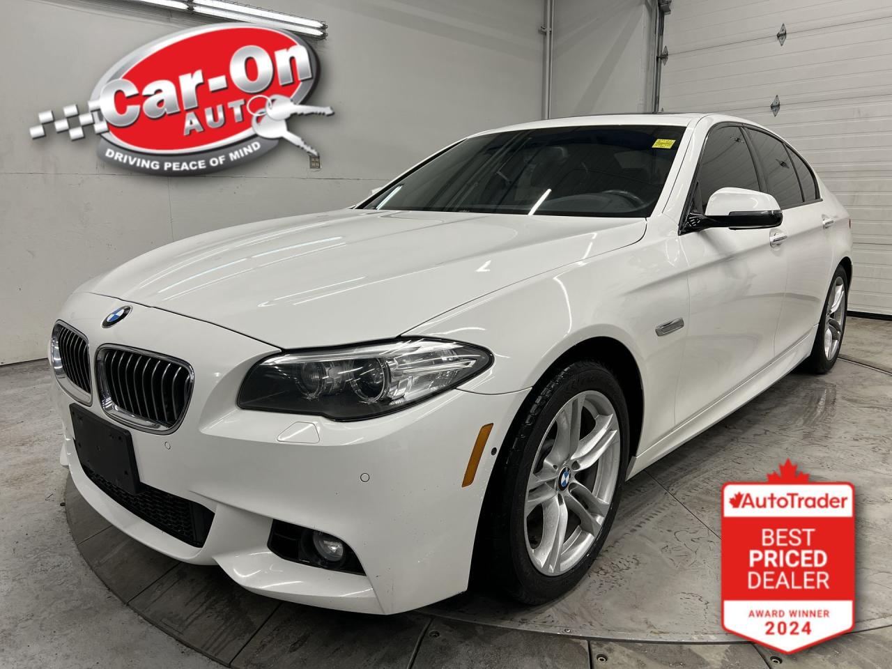 LOADED ALL-WHEEL DRIVE 528I W/ M SPORT LINE AND PREMIUM PACKAGE!! Nappa leather, sunroof, heated front & rear seats, heated steering, surround view camera w/ front & rear park sensors, 18-inch M sport alloys, navigation, Harman/Kardon premium audio, power seats & steering column w/ memory, power trunk, paddle shifters, dual-zone climate control, rain-sensing wipers, automatic headlights w/ auto highbeams, auto-dimming rearview mirror, garage door opener, keyless entry w/ push start, Bluetooth, cruise control and more! This vehicle just landed and is awaiting a full detail and photo shoot. Contact us and book your road test today!