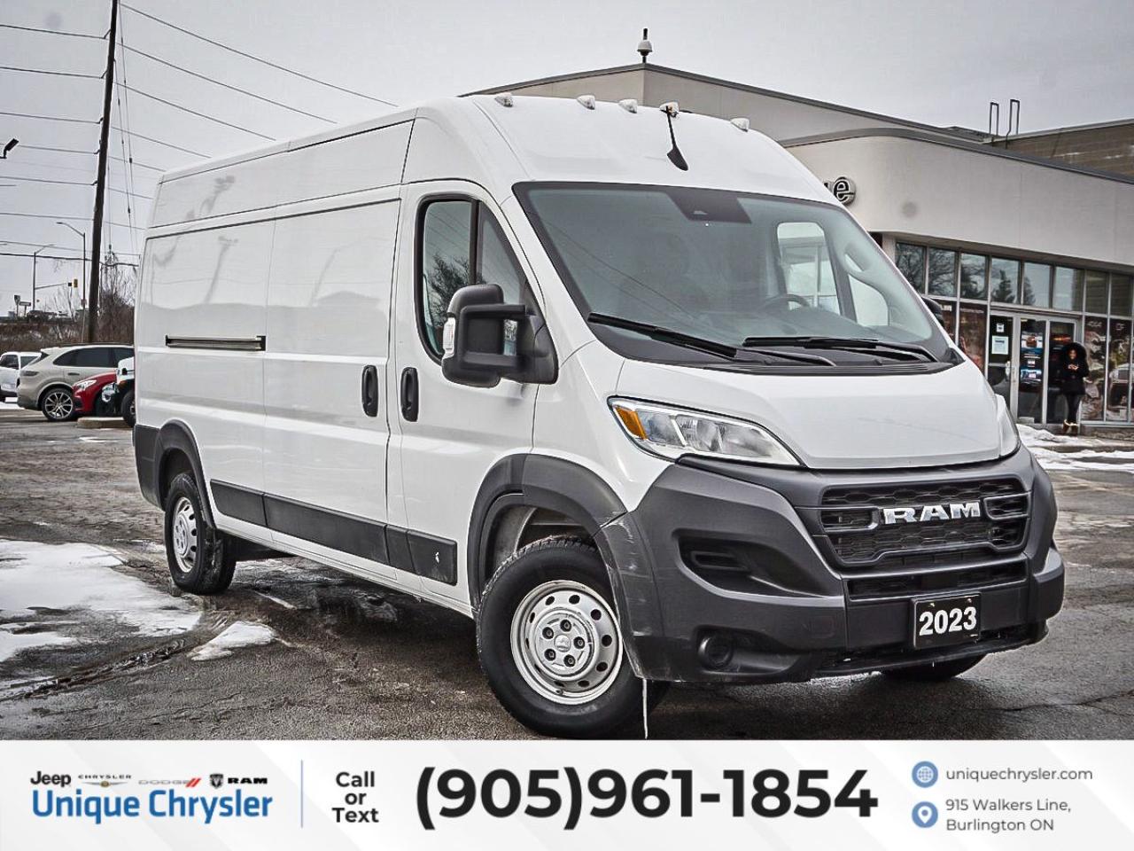 Used 2023 RAM Cargo Van ProMaster 2500 High Roof 159 WB| BACK UP CAM| FLOOR LINER| for sale in Burlington, ON