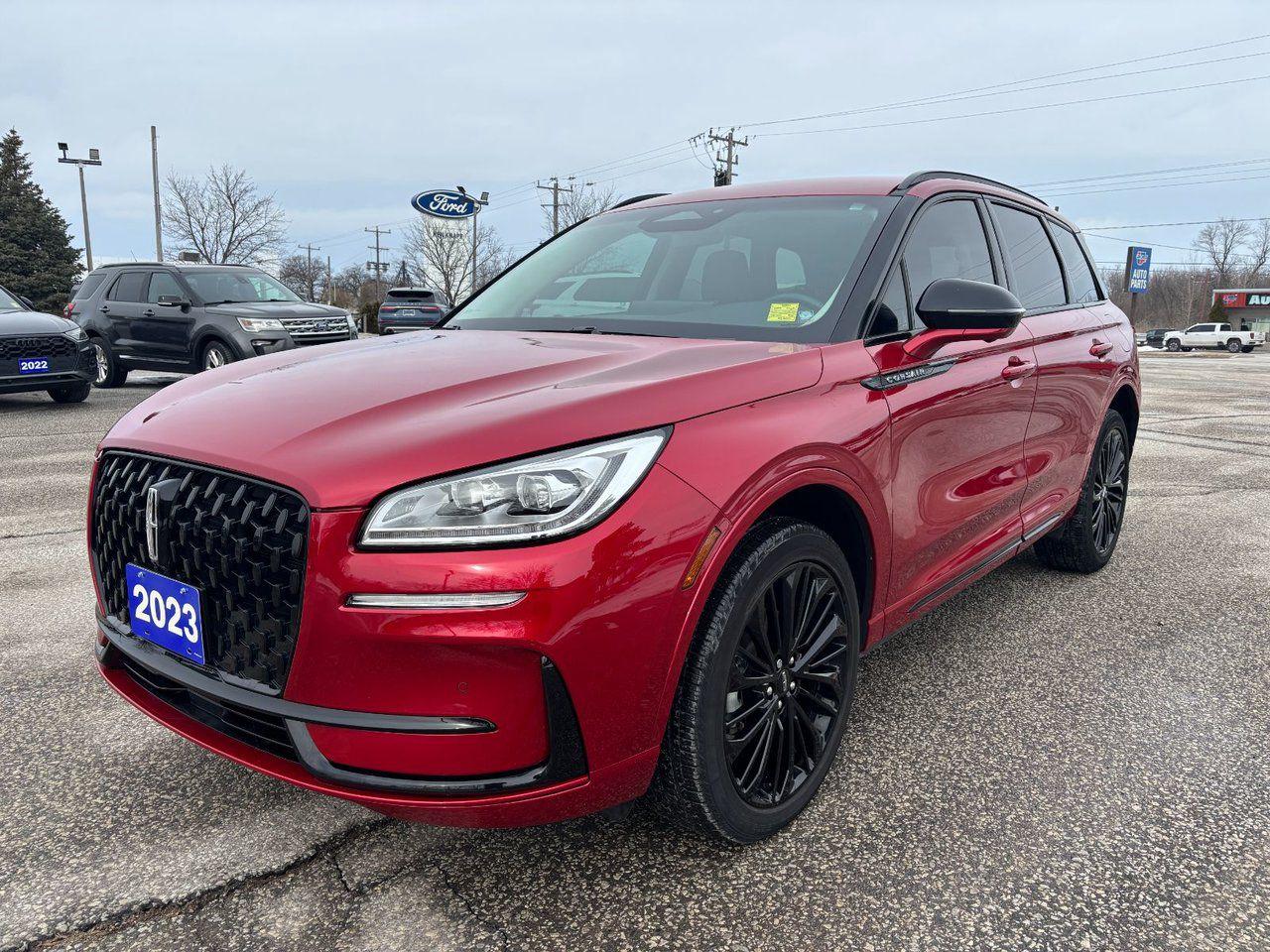 Leather, Navigation, Navi, GPS, Backup Camera, Power Liftgate, Apple CarPlay / Android Auto, Heated Seats, Cooled Seats, AWD, Non Smoker, 60/40 EasyFold Rear Seat w/Power Seatback Release, Body-Colour Exterior Elements, Equipment Group 201A, Frameless Auto Dimming Rearview Mirror, Hands-Free Liftgate, Heated Sideview Mirrors, Heated Steering Wheel, Heated/Ventilated Driver & Front Passenger Seats, Jet Appearance Package, Navigation System, Phone As A Key, Pillar Black Exterior Elements, Power Tilt/Telescoping Steering Column w/Memory, Rain Sensing Wipers, Towing Package, Universal Garage Door Opener, Wheels: 20 Premium Painted Black Monochromatic, Windshield Wiper De-Icer, Wireless Charging Pad.

Recent Arrival! Red 2023 Lincoln Corsair Reserve | Backup Camera | Heated Seats | Navigation |



Clean CARFAX.

CARFAX One-Owner. Save time, money, and frustration with our transparent, no hassle pricing. Using the latest technology, we shop the competition for you and price our pre-owned vehicles to give you the best value, upfront, every time and back it up with a free market value report so you know you are getting the best deal!

Every Pre-Owned vehicle at Ken Knapp Ford goes through a high quality, rigorous cosmetic and mechanical safety inspection. We ensure and promise you will not be disappointed in the quality and condition of our inventory. A free CarFax Vehicle History report is available on every vehicle in our inventory.



Ken Knapp Ford proudly sits in the small town of Essex, Ontario. We are family owned and operated since its beginning in November of 1983. Ken Knapp Ford has used this time to grow and ensure a convenient car buying experience that solely relies on customer satisfaction; this is how we have won 23 Presidents Awards for exceptional customer satisfaction!

If you are seeking the ultimate buying experience for your next vehicle and want the best coffee, a truly relaxed atmosphere, to deal with a 4.7 out of 5 star Google review dealership, and a dog park on site to enjoy for your longer visits; we truly have it all here at Ken Knapp Ford.

Where customers dont care how much you know, until they know how much you care.