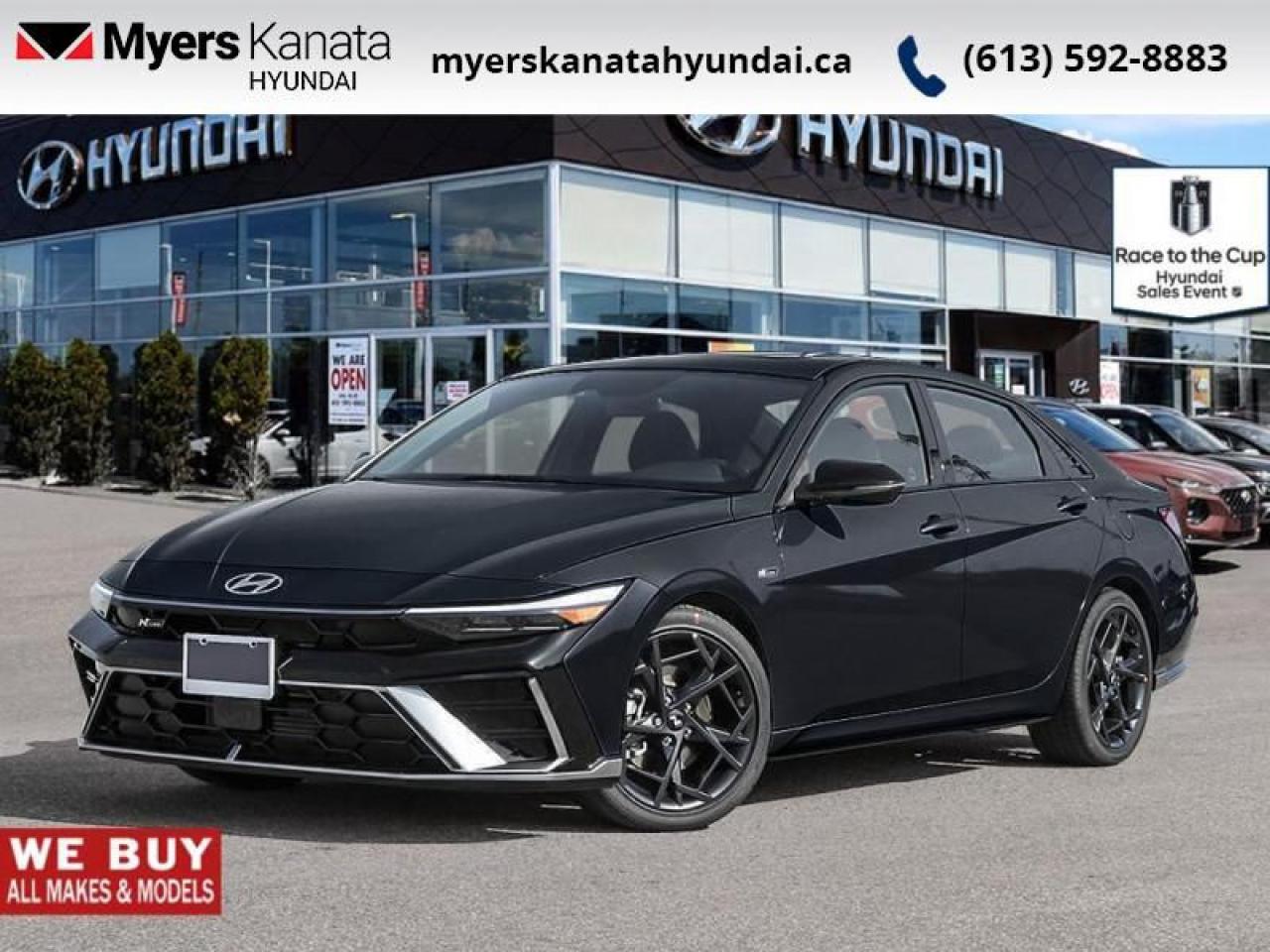 New 2025 Hyundai Elantra N Line Ultimate DCT  -  Premium Audio - $121.12 /Wk for sale in Kanata, ON