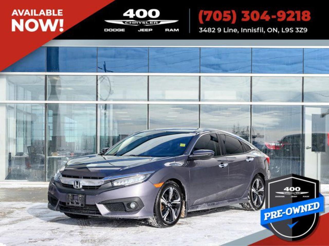 Used 2017 Honda Civic Sedan Touring for sale in Innisfil, ON