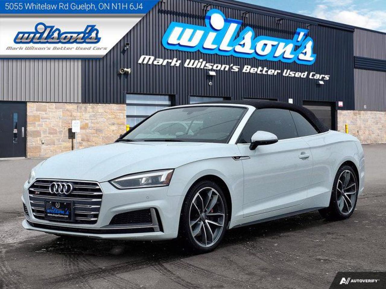 Used 2019 Audi S5 Cabriolet Technik  Quattro Cabriolet | Leather | Heated + Massage Seats | Ventilated Seats for sale in Guelph, ON