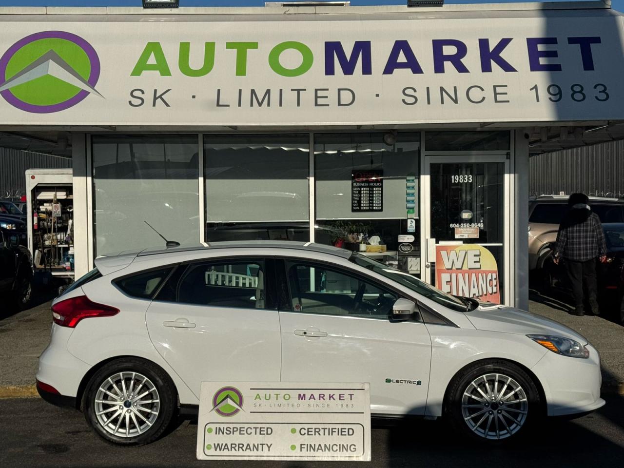 Used 2017 Ford Focus ELECTRIC! INSPECTED W/BCAA MBRSHP & WRNTY! for sale in Langley, BC