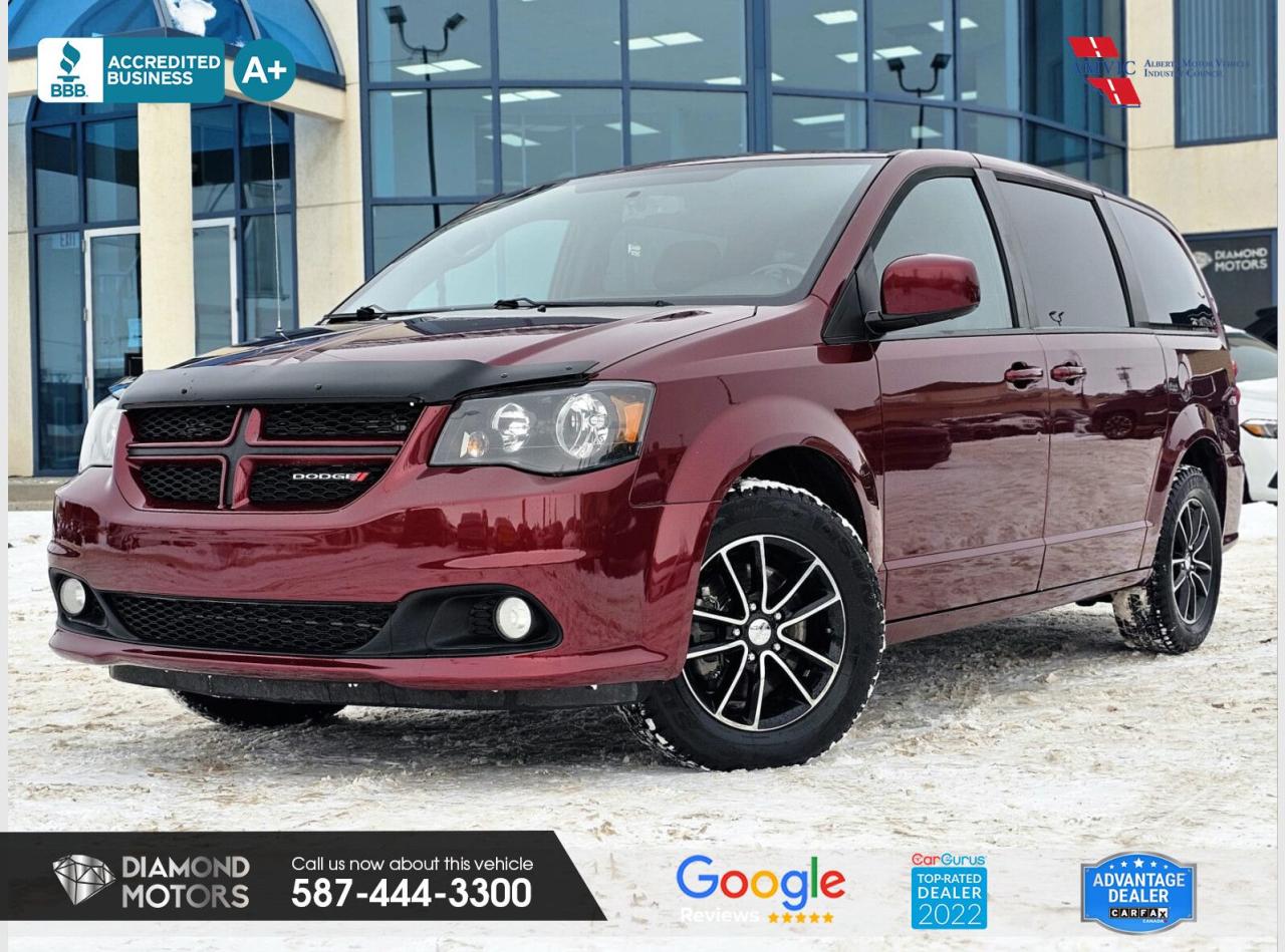 3.6L 6-CYLINDER ENGINE, GT PACKAGE, LEATHER, TOUCHSCREEN, POWER DOORS, POWER WINDOWS, HEATED SEATS, HEATED STEERING WHEEL, AMBIENT LIGHTING, STOW AND GO, BACKUP CAMERA, REMOTE STARTER, AND MUCH MORE! <br/> <br/>  <br/> Just Arrived 2018 Dodge Grand Caravan GT Red has 165,407 KM on it. 3.6L 6 Cylinder Engine engine, Front-Wheel Drive, Automatic transmission, 7 Seater passengers, on special price for $18,900.00. <br/> <br/>  <br/> Book your appointment today for Test Drive. We offer contactless Test drives & Virtual Walkarounds. Stock Number: 24306 <br/> <br/>  <br/> At Diamond Motors, we are dedicated to providing you with an outstanding car-buying experience, offering quality pre-owned vehicles at prices that fit your budget. Our transparent and honest approach means you can expect straightforward guidance without any high-pressure sales tactics. We believe in building lasting relationships with our customers by offering personalized service tailored to your needs. From the moment you step onto our lot, our team is here to support you every step of the way, ensuring you leave confident in your decision. Trust, integrity, and customer satisfaction are the foundation of everything we do. <br/> <br/>  <br/> Why choose us? <br/>  <br/> Certified Pre-Owned Vehicles <br/> Family Owned & Operated <br/> Finance Available <br/> Extended Warranty <br/> Vehicles Priced to Sell <br/> No Pressure Environment <br/> Inspection & Carfax Report <br/> Professionally Detailed Vehicles <br/> Full Disclosure Guaranteed <br/> AMVIC Licensed <br/> BBB Accredited Business <br/> CarGurus Top-rated Dealer 2022 & 2024 <br/> <br/>  <br/> Phone to schedule an appointment @ 587-444-3300 or simply browse our inventory online www.diamondmotors.ca or come and see us at our location at <br/> 3403 93 street NW, Edmonton, T6E 6A4 <br/> <br/>  <br/> To view the rest of our inventory: <br/> www.diamondmotors.ca/inventory <br/> <br/>  <br/> All vehicle features must be confirmed by the buyer before purchase to confirm accuracy. All vehicles have an inspection work order and accompanying Mechanical fitness assessment. All vehicles will also have a Carproof report to confirm vehicle history, accident history, salvage or stolen status, and jurisdiction report. <br/>