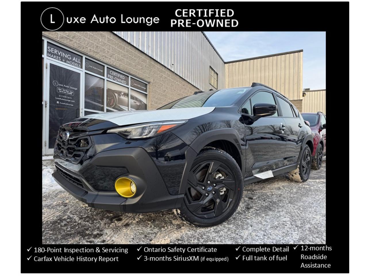 Used 2024 Subaru Crosstrek ONYX!! BRAND NEW VEHICLE!! SUNROOF, HEATED SEATS! for sale in Orleans, ON