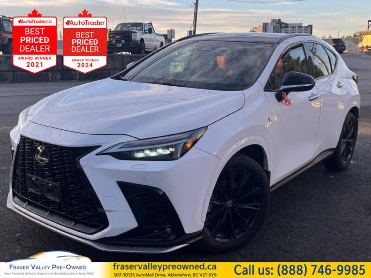 Used 2024 Lexus NX 350 F SPORT 3 Package  F-Sport 3, Clean, Local for sale in Abbotsford, BC