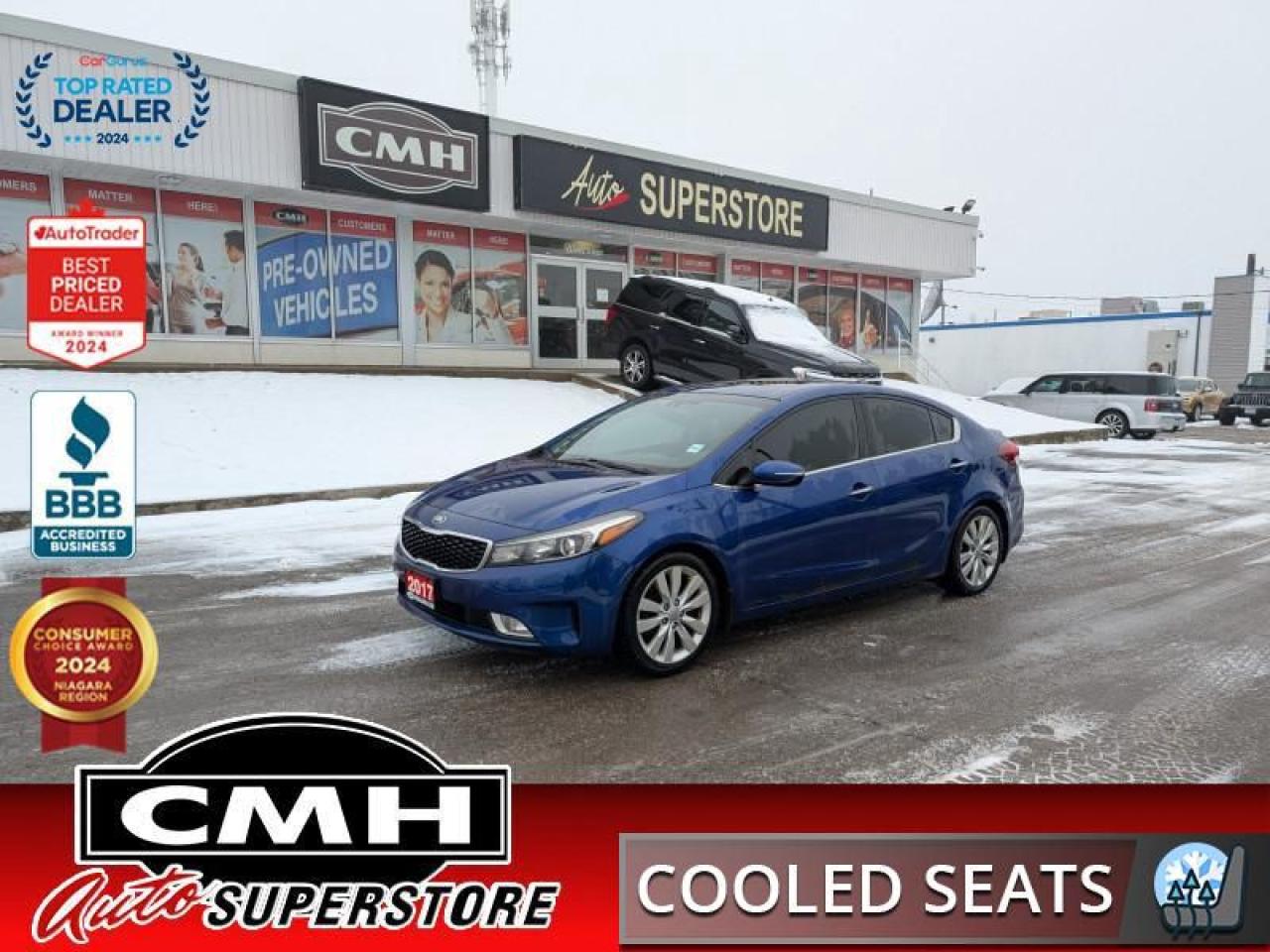 Used 2017 Kia Forte SX  **SUNROOF - COOLED SEATS** for sale in St. Catharines, ON