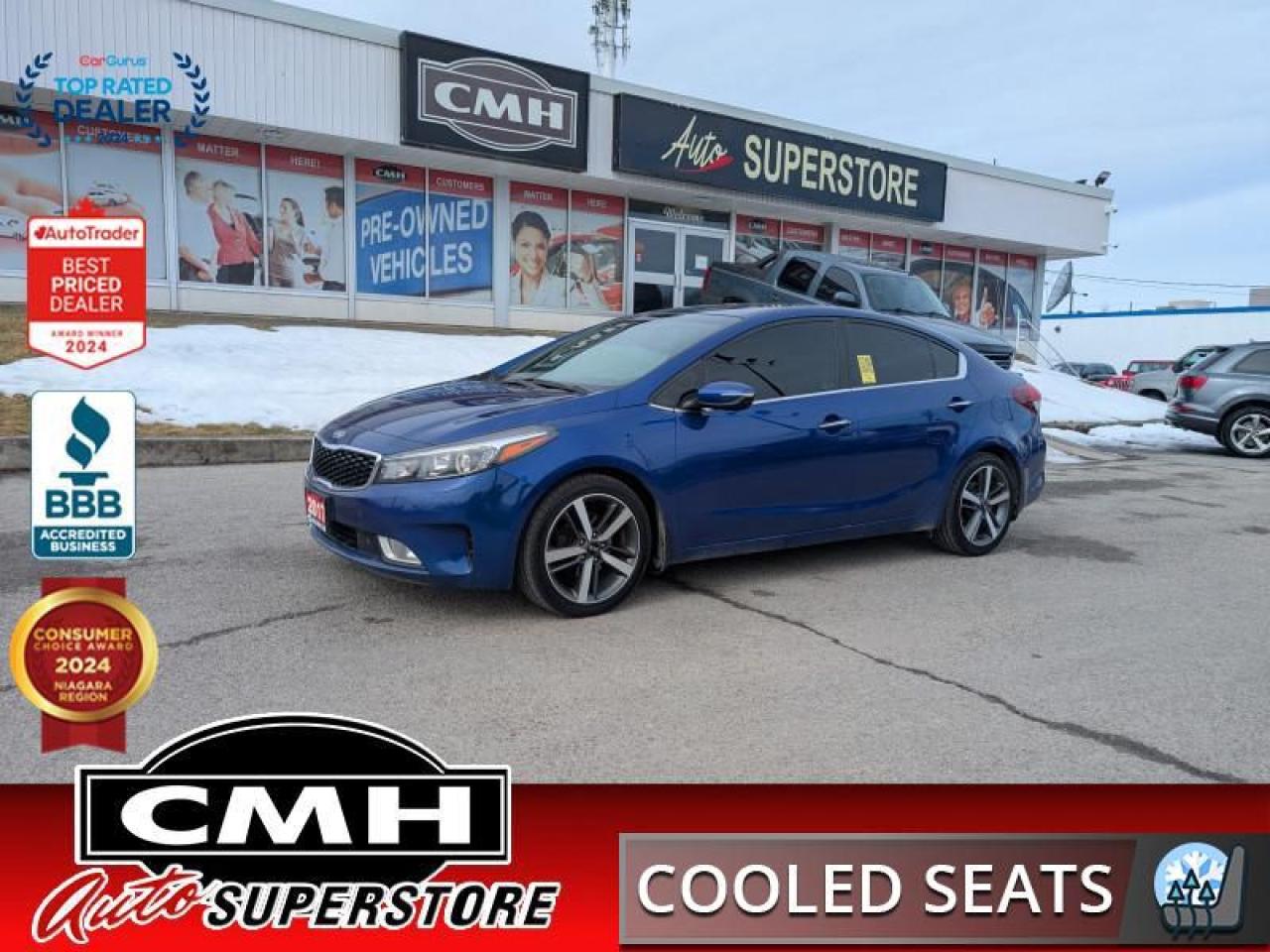 Used 2017 Kia Forte SX  **SUNROOF - COOLED SEATS** for sale in St. Catharines, ON