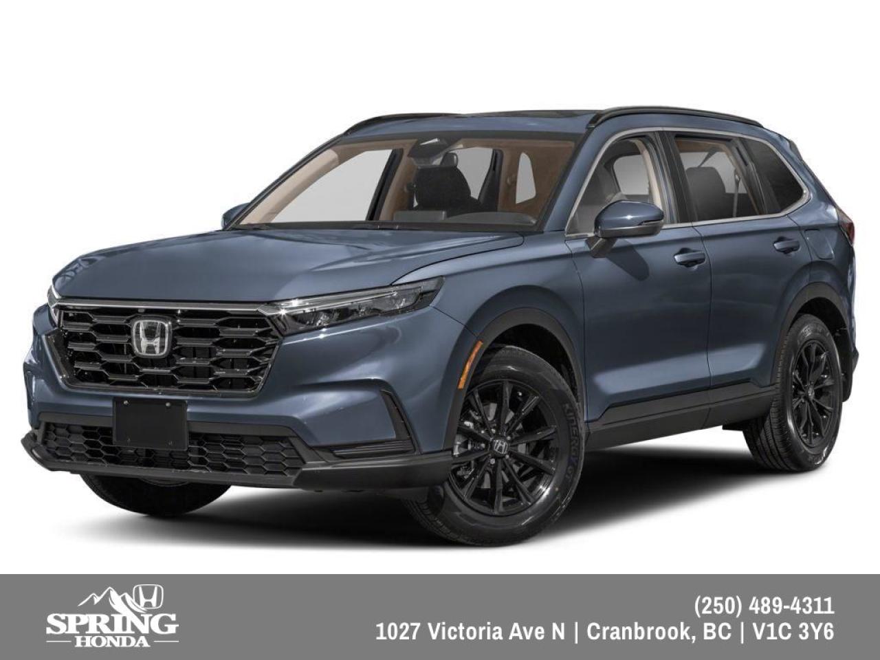 New 2025 Honda CR-V Sport PRICE INCLUDES: FREIGHT & PDI, XPEL - PAINT PROTECTION FILM, ALL SEASON MATS, BLOCK HEATER, PREMIUM PAINT for sale in Cranbrook, BC