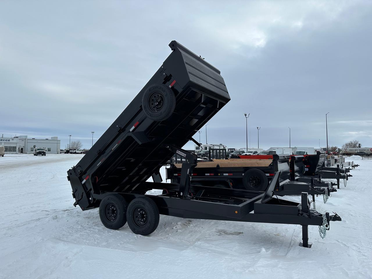 <p><span style=font-size: 11pt; line-height: 107%; font-family: Segoe UI, sans-serif; background: #efefef;>7 X 14 Precision Dump Trailer, 14,000# GVWR, steel frame, torflex axles, electric brakes, 6’ slide in ramps, voltflex wiring harness, LED lights, driver side step, a-frame tool box, 16 O/C crossmembers, Nordic scissor hoist, 3/16 floor, 1/8 sides, heavy duty fenders, spare tire holder with lock, tarp. Stock# HH5283. For more info call Wilfs Elie Ford toll free 877-360-3673. Dealer# 0521</span></p>