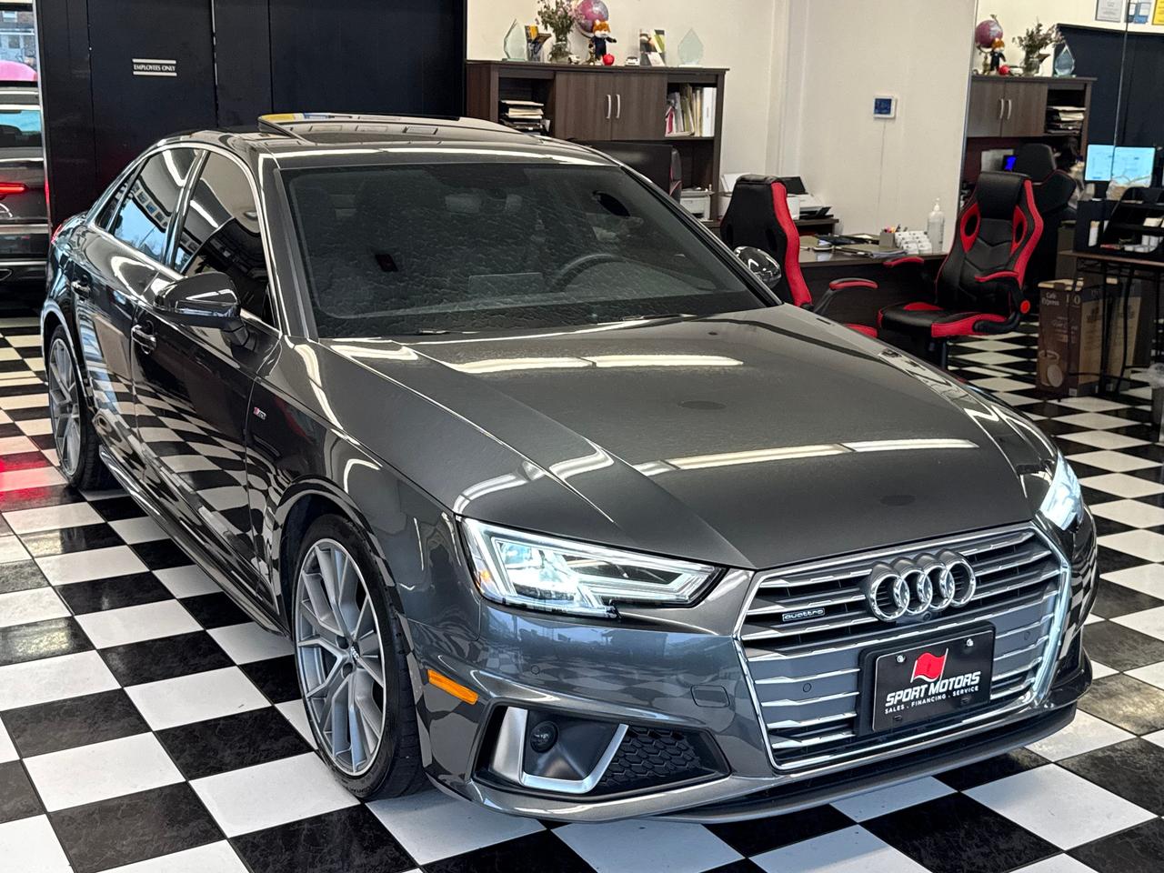 2019 Audi A4 PROGRESIV Quattro S Line+BSM+NewTires+CLEAN CARFAX Photo