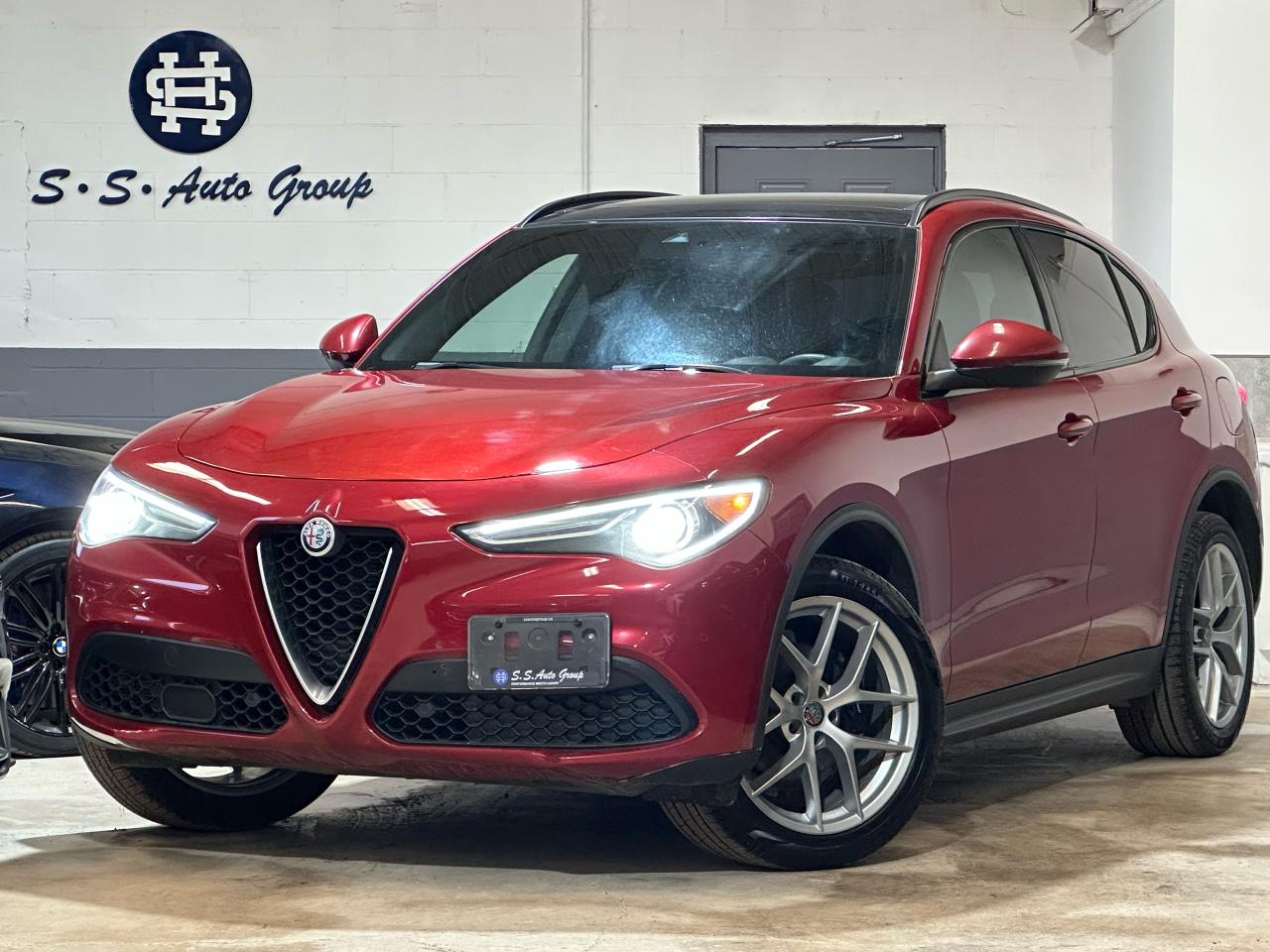 Used 2018 Alfa Romeo Stelvio TI SPORT Q4|NAV|BACKUP|BSM|PANO|LKA|ACC|HK SOUND| for sale in Oakville, ON