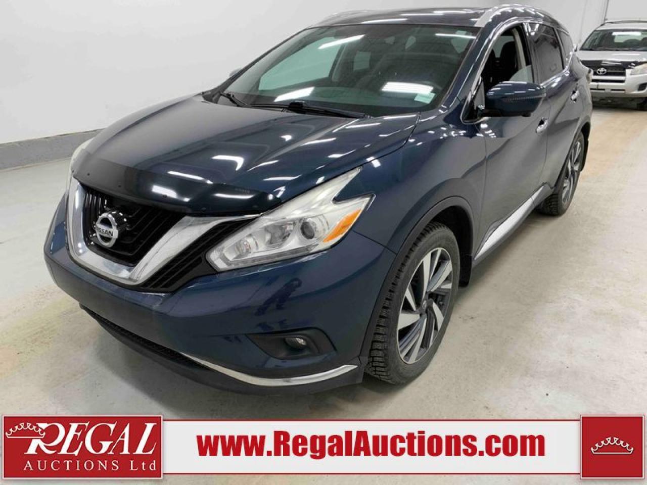 Used 2016 Nissan Murano SL for sale in Calgary, AB