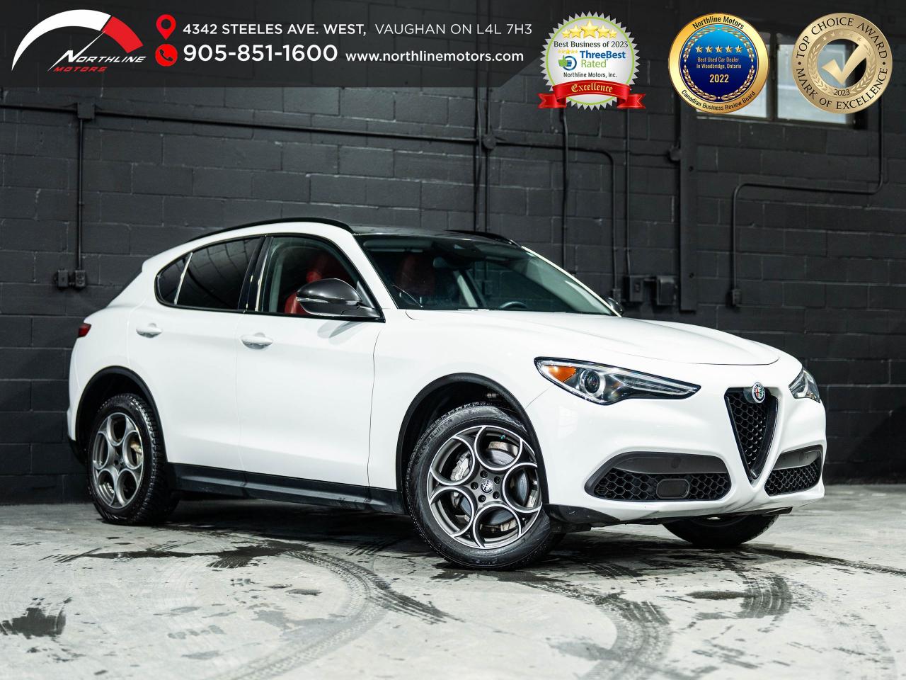 Used 2021 Alfa Romeo Stelvio Sprint AWD/CAM/PANO/PARK ASSIST/DRIVER ASSISTANCE for sale in Vaughan, ON