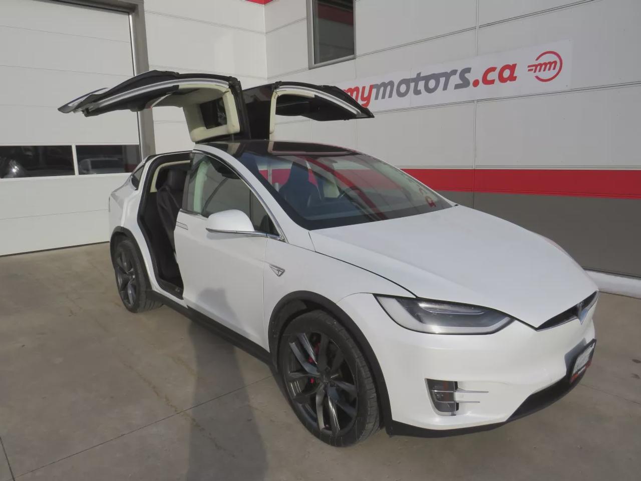 2016 Tesla Model X Model X P90D  | Rare | Signature Edition | AWD | Falcon Wing Rear Doors | Alloy Rims | Fog Lights | Leather | Navigation | Power Seats | Power Doors | 17 Inch Touchscreen Display | Custom Rear Mat | Heated Seats | Heated Steering Wheel | Reverse Camera Photo