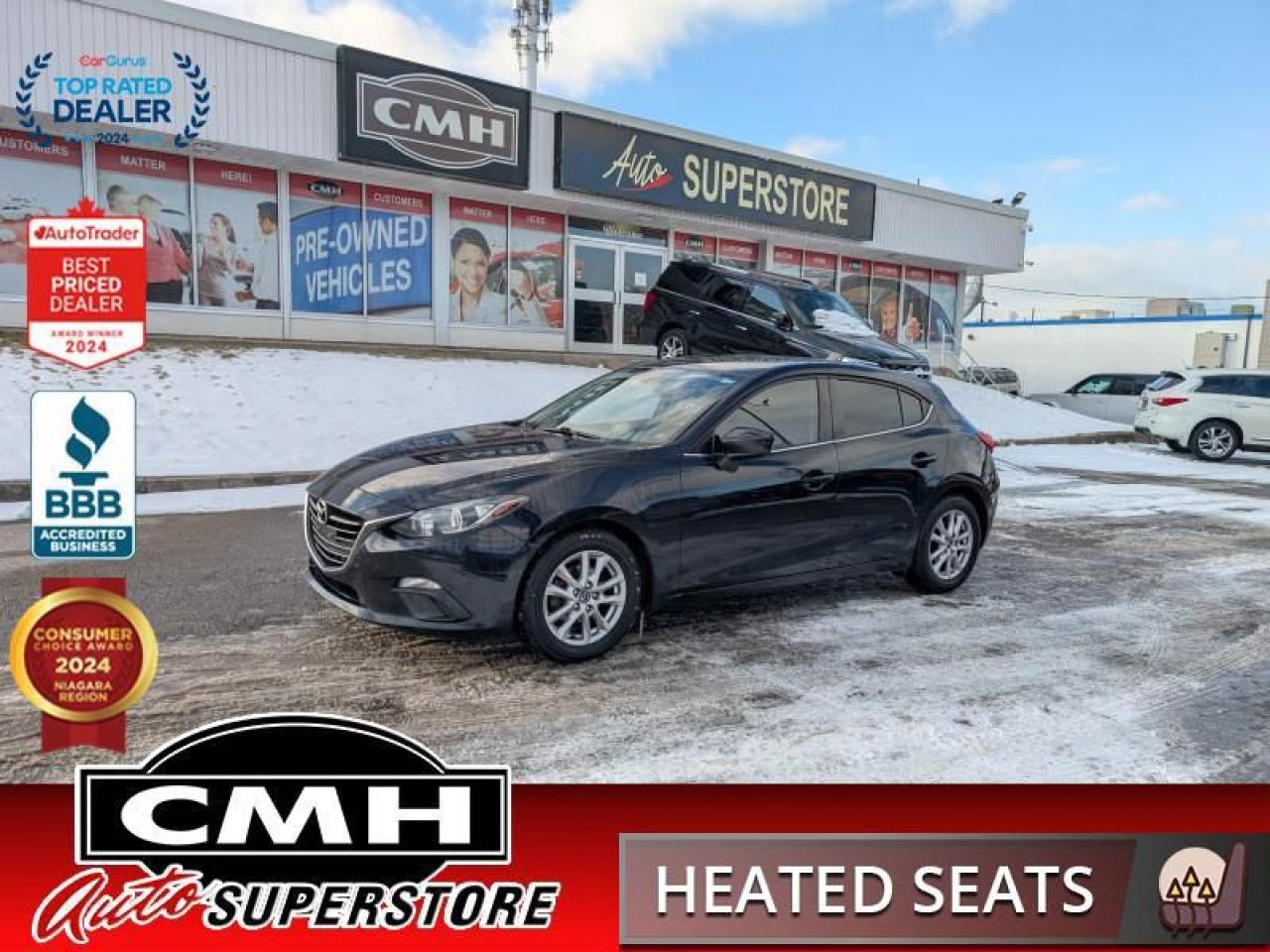 Used 2015 Mazda MAZDA3 GS  CAM RAIN-SENS HTD-SEATS 16-AL for sale in St. Catharines, ON