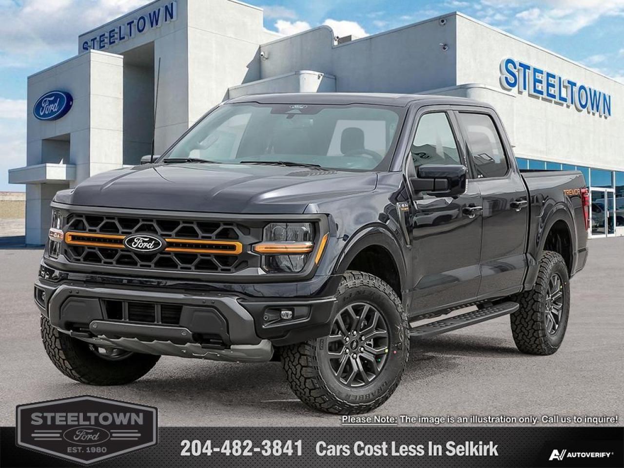 <b>Off-Road Package,  Heated Seats,  Climate Control,  Aluminum Wheels,  Running Boards!</b><br> <br> <br> <br>We value your TIME, we wont waste it or your gas is on us!   We offer extended test drives and if you cant make it out to us we will come straight to you!<br> <br>  From powerful engines to smart tech, theres an F-150 to fit all aspects of your life. <br> <br>Just as you mold, strengthen and adapt to fit your lifestyle, the truck you own should do the same. The Ford F-150 puts productivity, practicality and reliability at the forefront, with a host of convenience and tech features as well as rock-solid build quality, ensuring that all of your day-to-day activities are a breeze. Theres one for the working warrior, the long hauler and the fanatic. No matter who you are and what you do with your truck, F-150 doesnt miss.<br> <br> This antimatter blue metallic Crew Cab 4X4 pickup   has an automatic transmission and is powered by a  400HP 3.5L V6 Cylinder Engine.<br> <br> Our F-150s trim level is Tremor. Upgrading to this Ford F-150 Tremor is a great choice as it comes loaded with exclusive aluminum wheels, a performance off-road suspension, a dual stainless steel exhaust with black tip, front fog lights, remote keyless entry and remote engine start, Ford Co-Pilot360 that features lane keep assist, pre-collision assist and automatic emergency braking. Enhanced features include body colored exterior accents, SYNC 4 with enhanced voice recognition, Apple CarPlay and Android Auto, FordPass Connect 4G LTE, steering wheel mounted cruise control, a powerful audio system, trailer hitch and sway control, cargo box lights, power door locks and a rear view camera to help when backing out of a tight spot. This vehicle has been upgraded with the following features: Off-road Package,  Heated Seats,  Climate Control,  Aluminum Wheels,  Running Boards,  Remote Start,  Sync. <br><br> View the original window sticker for this vehicle with this url <b><a href=http://www.windowsticker.forddirect.com/windowsticker.pdf?vin=1FTFW4L88SFA42143 target=_blank>http://www.windowsticker.forddirect.com/windowsticker.pdf?vin=1FTFW4L88SFA42143</a></b>.<br> <br>To apply right now for financing use this link : <a href=http://www.steeltownford.com/?https://CreditOnline.dealertrack.ca/Web/Default.aspx?Token=bf62ebad-31a4-49e3-93be-9b163c26b54c&La target=_blank>http://www.steeltownford.com/?https://CreditOnline.dealertrack.ca/Web/Default.aspx?Token=bf62ebad-31a4-49e3-93be-9b163c26b54c&La</a><br><br> <br/>    0% financing for 60 months. 1.99% financing for 84 months.  Incentives expire 2025-03-31.  See dealer for details. <br> <br>Family owned and operated in Selkirk for 35 Years.  <br>Steeltown Ford is located just 20 minutes North of the Perimeter Hwy, with an onsite banking center that offers free consultations. <br>Ask about our special dealer rates available through all major banks and credit unions.<br>Dealer retains all rebates, plus taxes, govt fees and Steeltown Protect Plus.<br>Steeltown Ford Protect Plus includes:<br>- Life Time Tire Warranty <br>Dealer Permit # 1039<br><br><br> Come by and check out our fleet of 100+ used cars and trucks and 140+ new cars and trucks for sale in Selkirk.  o~o