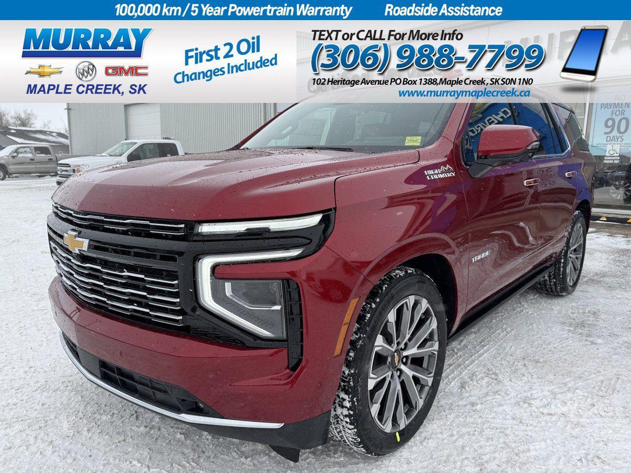 New 2025 Chevrolet Tahoe HIGH COUNTRY for sale in Maple Creek, SK