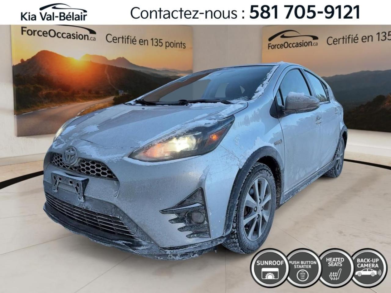 Used 2019 Toyota Prius c UPGRADE *HEV *TOIT OUVRANT *CAMÉRA *CRUISE *A/C for sale in Québec, QC