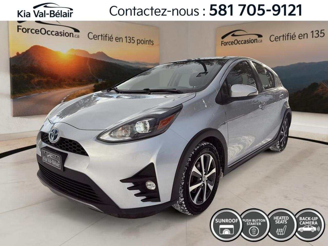 Used 2019 Toyota Prius c UPGRADE *HEV *TOIT OUVRANT *CAMÉRA *CRUISE *A/C for sale in Québec, QC