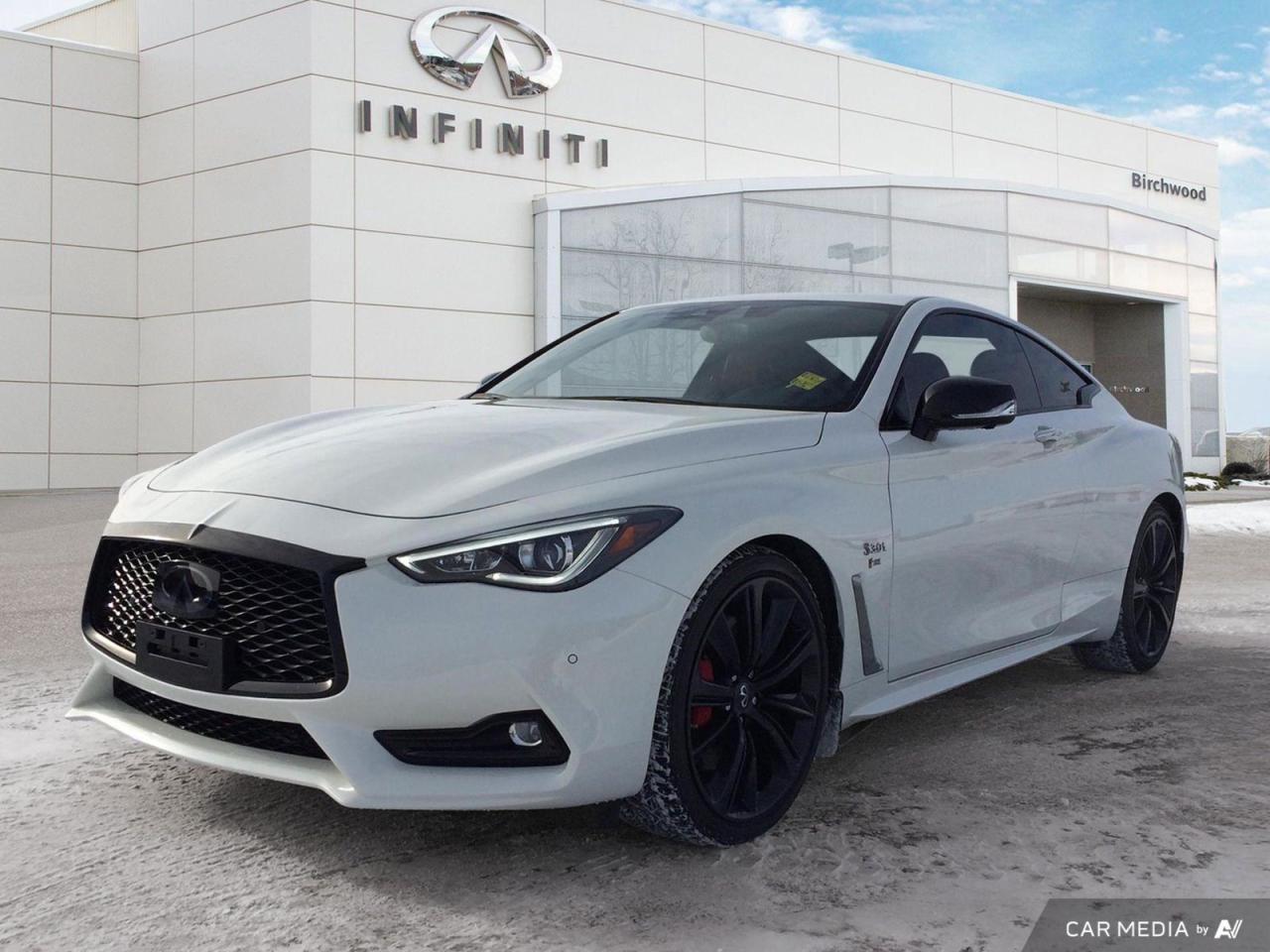 Used 2020 Infiniti Q60 Red Sport I-LINE Accident Free | Locally Owned | Low KM's for sale in Winnipeg, MB