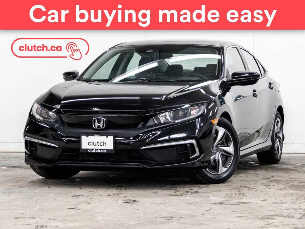 Used 2020 Honda Civic LX w/ Apple CarPlay & Android Auto, Rearview Cam, A/C for sale in Toronto, ON