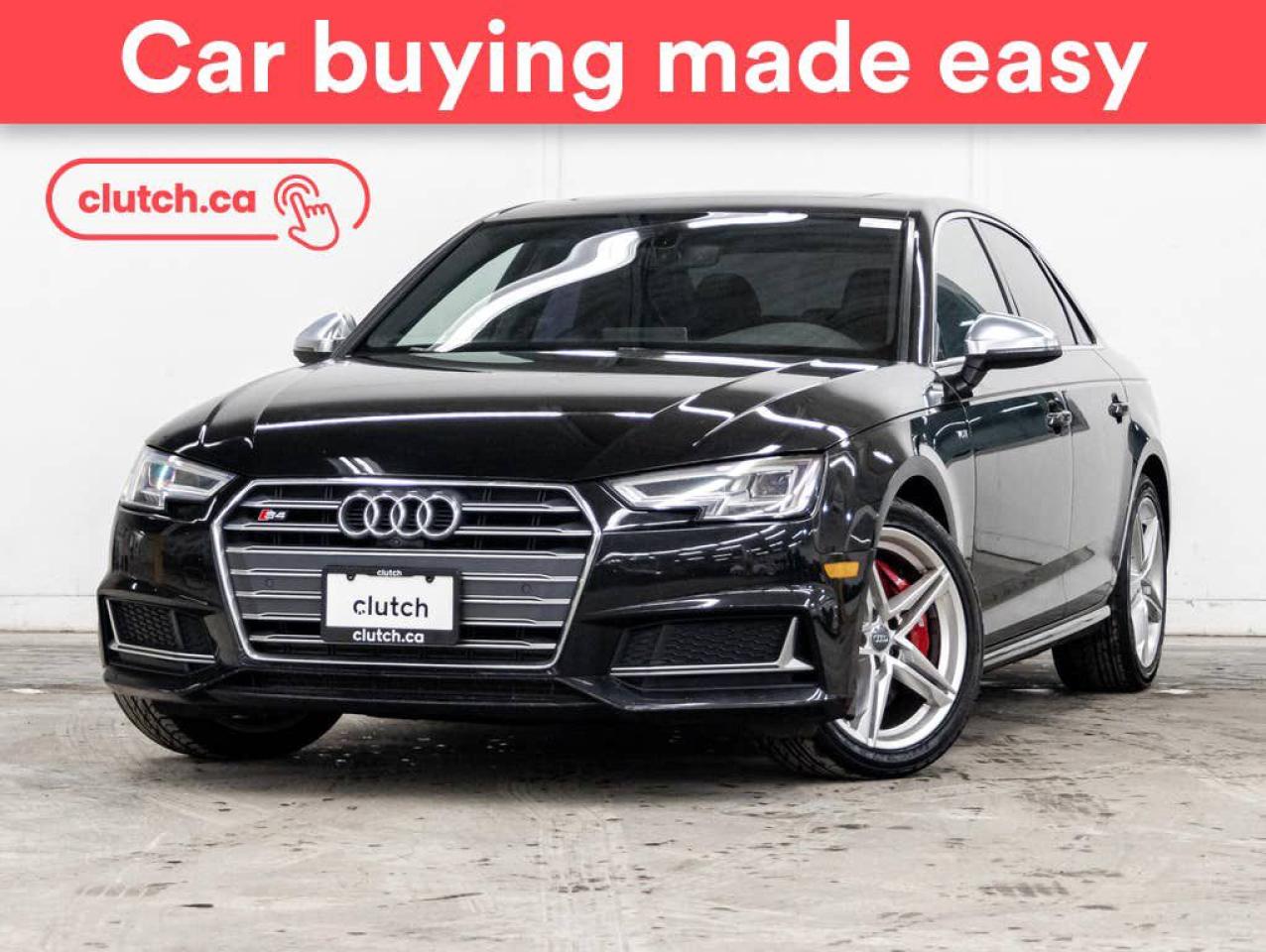 Used 2018 Audi S4 Progressiv quattro AWD w/ Apple CarPlay & Android Auto, Tri Zone A/C, Power Sunroof for sale in Toronto, ON