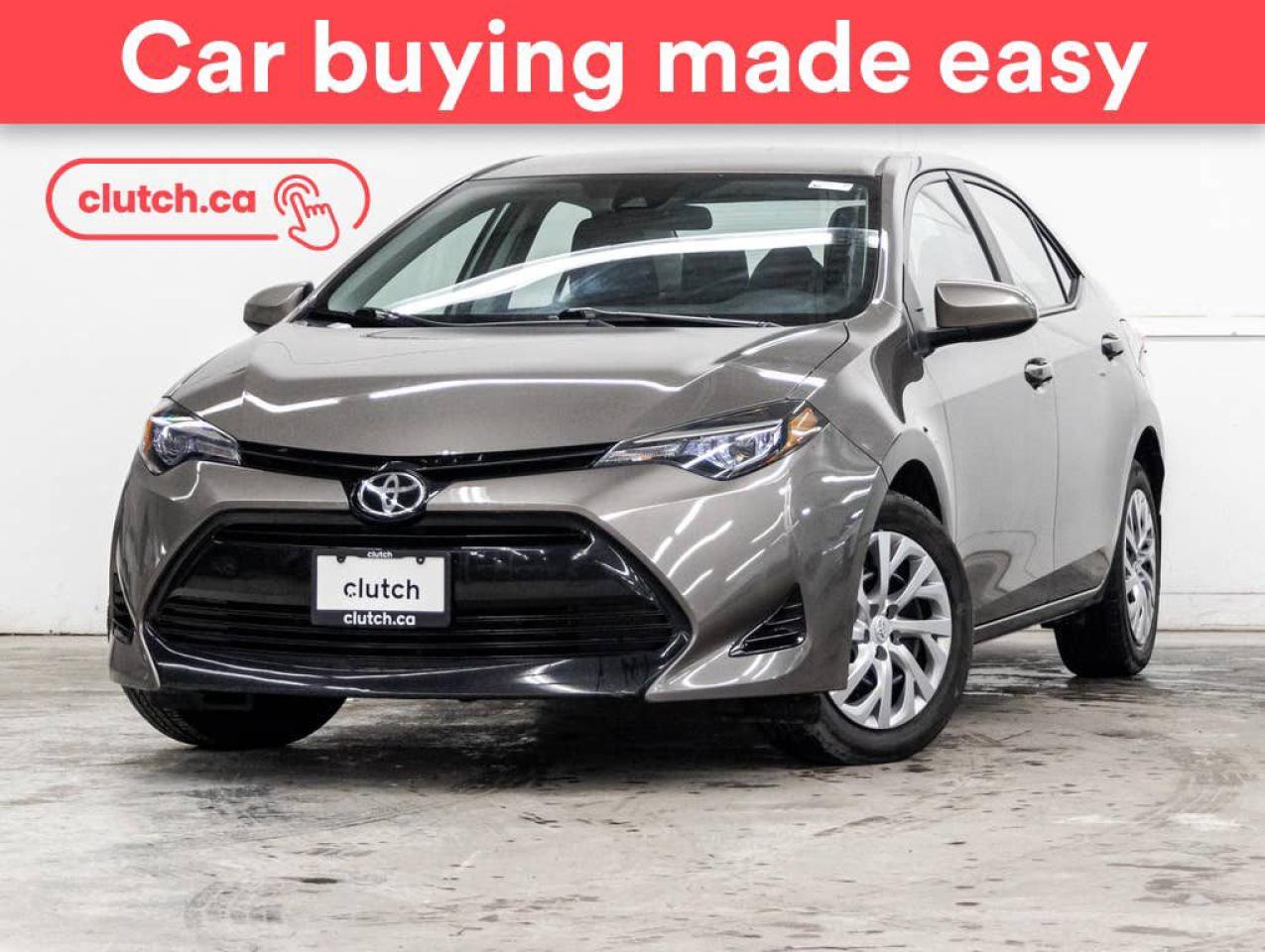 Used 2017 Toyota Corolla LE w/ Heated Front Seats, Rearview Cam, Cruise Control for sale in Toronto, ON