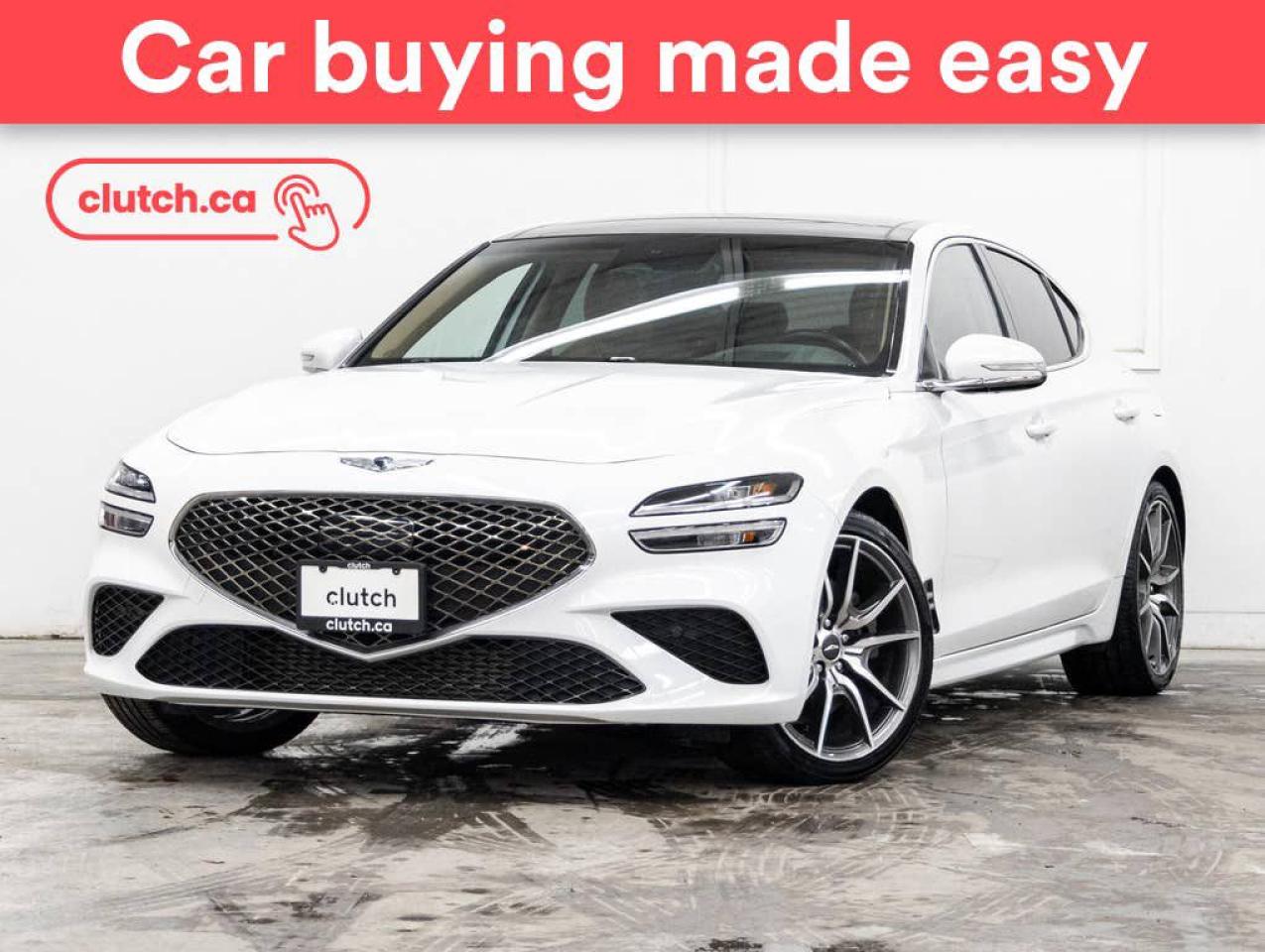 Used 2022 Genesis G70 3.3T Advanced AWD w/ Apple CarPlay, Heated Front Seats, Rearview Cam for sale in Toronto, ON