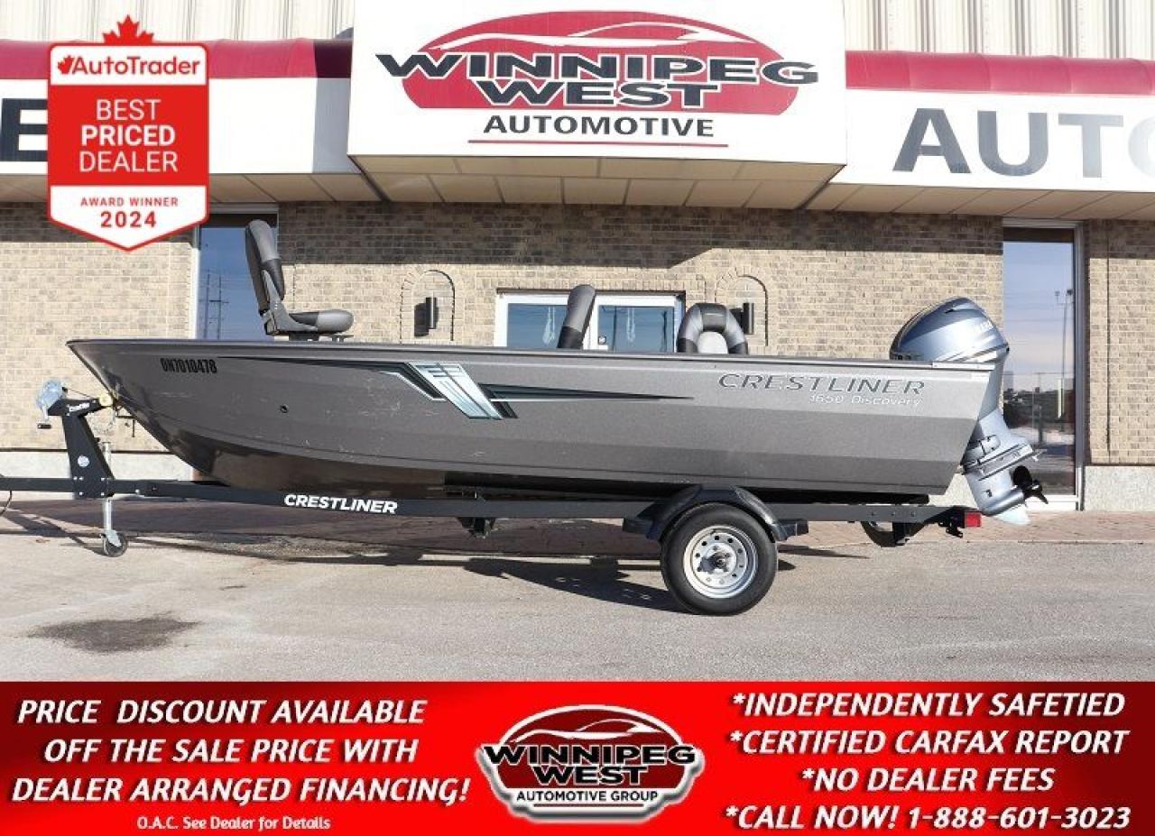 Used 2020 Crestliner 1650 Discovery 40HP YAMAHA, TRAILER, WELL EQUIPPED & LIKE NEW! for sale in Headingley, MB