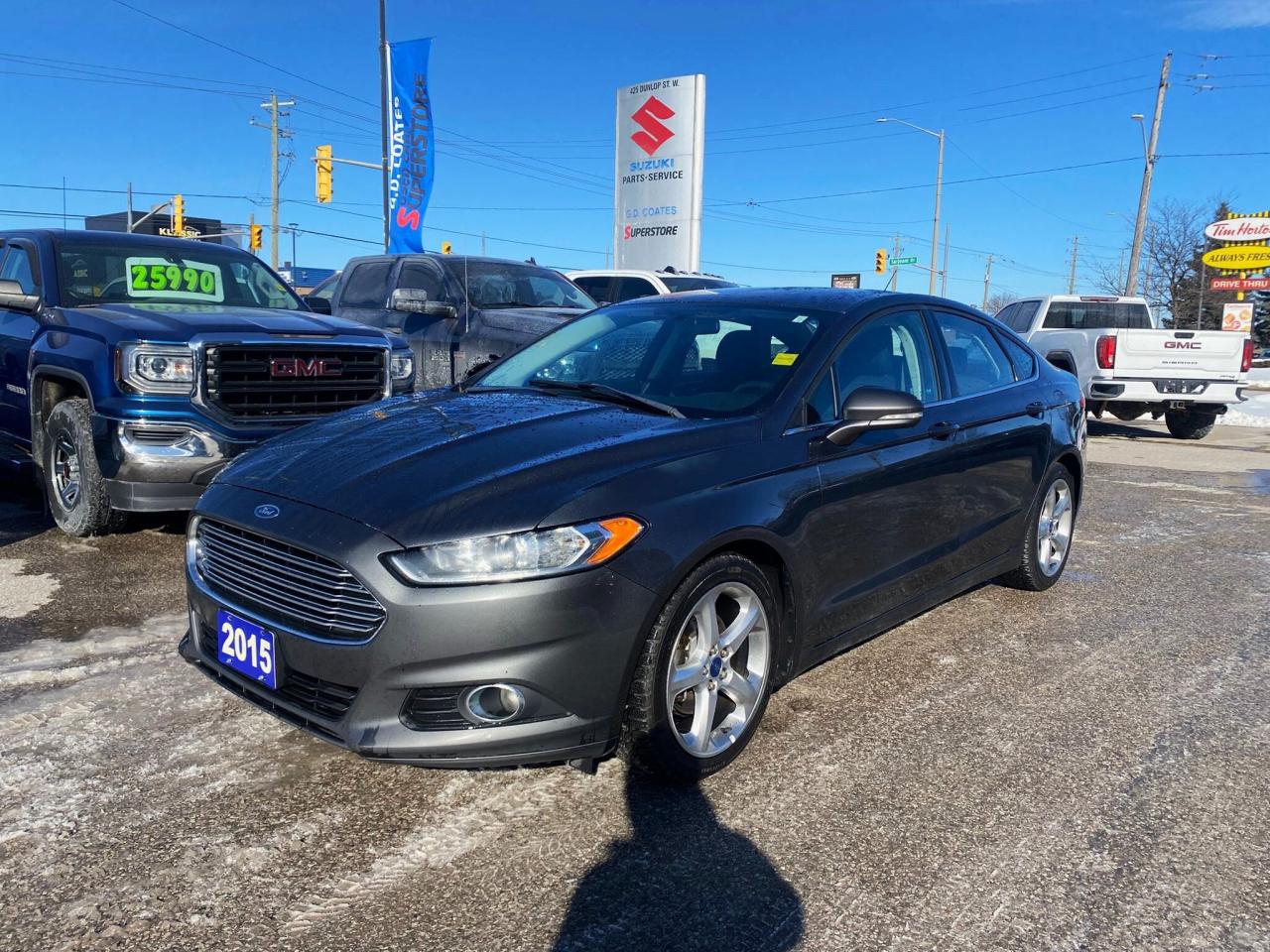 Used 2015 Ford Fusion SE ~Heated ~Alloy wheels ~A/C ~Backup Cam for sale in Barrie, ON