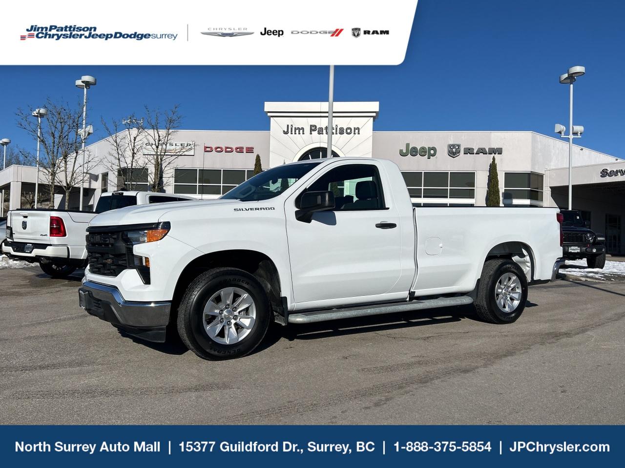 2023 Chevy Silverado 1500 Work Truck 2WD for Sale

Key Features:

Powerful & Efficient Performance: The 2023 Silverado 1500 delivers impressive towing capacity and fuel efficiency. Perfect for any worksite or daily hauling needs.

2WD for Smooth On-Road Driving: Designed for optimal performance on paved roads, offering a balanced ride and easy handling.

Durable & Ready for the Job: Built tough with high-quality materials for long-lasting reliability, this truck can handle heavy loads, tools, and equipment with ease.

Spacious & Practical Interior: Comfortable seating for [number] and plenty of storage space for your gear, featuring easy-to-use controls and technology designed for work.

Advanced Safety Features: Includes standard safety features like rearview camera, stability control, and more to keep you safe on every journey.

Infotainment & Connectivity: The Work Truck trim comes with a simple yet functional infotainment system, Bluetooth, and Apple CarPlay/Android Auto for seamless connectivity.

Price does not include $899 documentation, $599 used car finance placement fee and taxes. D#30394 Call 1-877-868-1775! Financing available OAC.