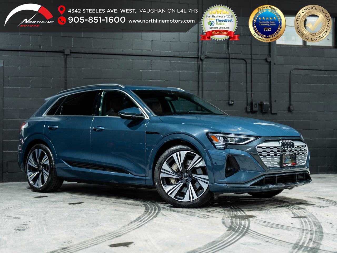 Used 2024 Audi Q8 e-tron Quattro/PANO/NAV/22IN RIMS/HUD/360CAM/CLEAN CARFAX for sale in Vaughan, ON