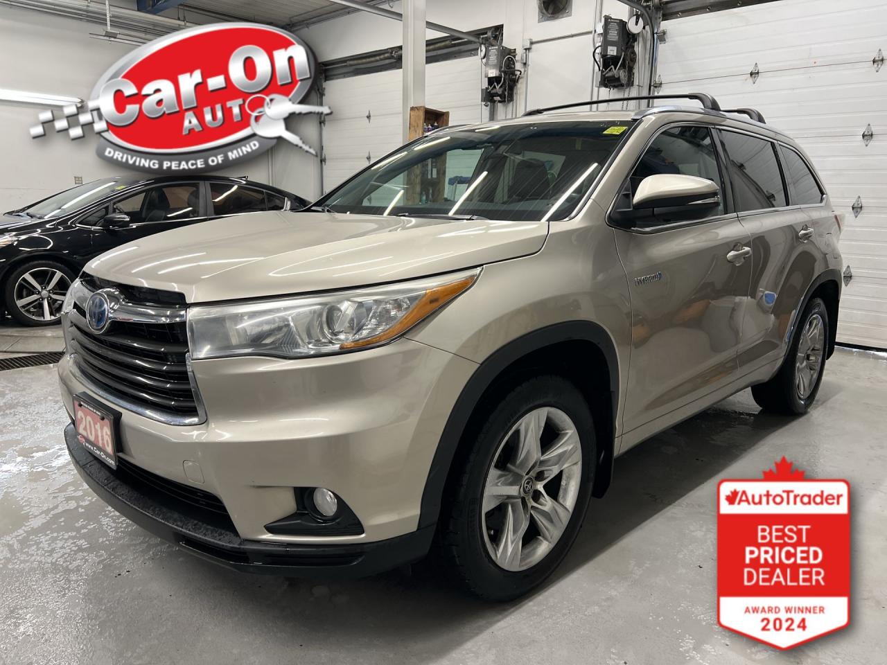 Used 2016 Toyota Highlander HYBRID LIMITED AWD | PANO ROOF | LEATHER | 7-PASS | JBL for sale in Ottawa, ON