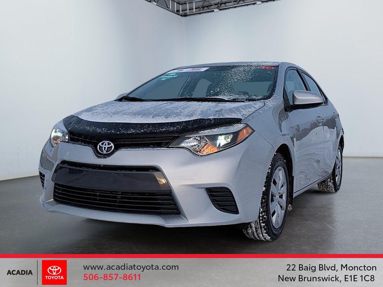 Used 2016 Toyota Corolla LE CVT for sale in Moncton, NB