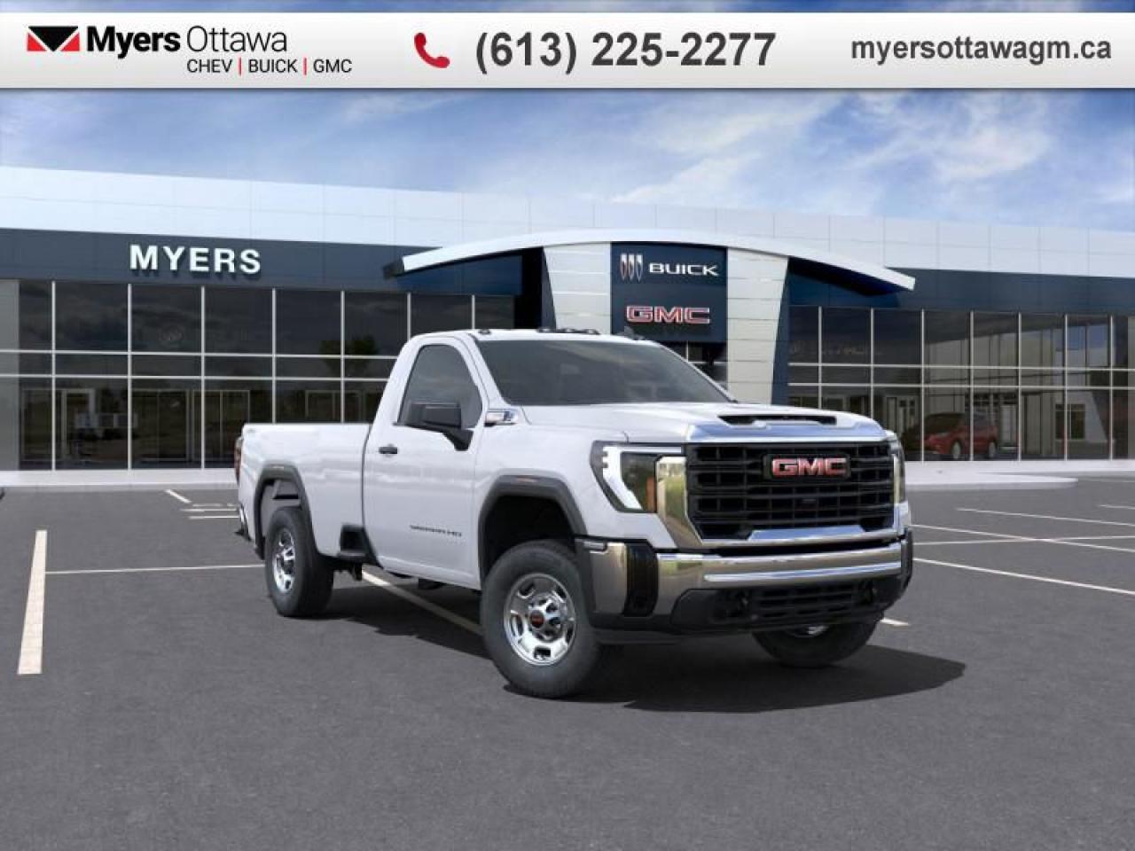 New 2025 GMC Sierra 2500 HD Pro  2500 PRO REG CAB 6.6 DURAMAX!!! 4X4, LONG BOX for sale in Ottawa, ON